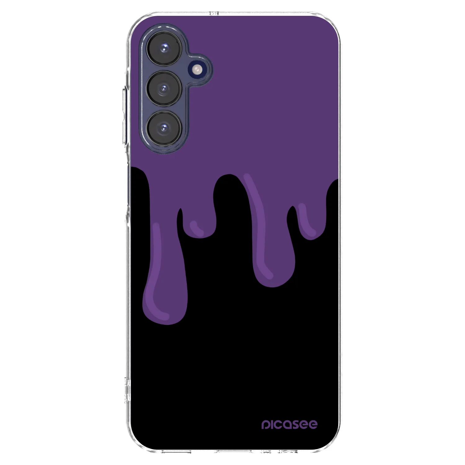 Picasee silikónový prehľadný obal pre Samsung Galaxy A15 A155F 4G - Purple spooky