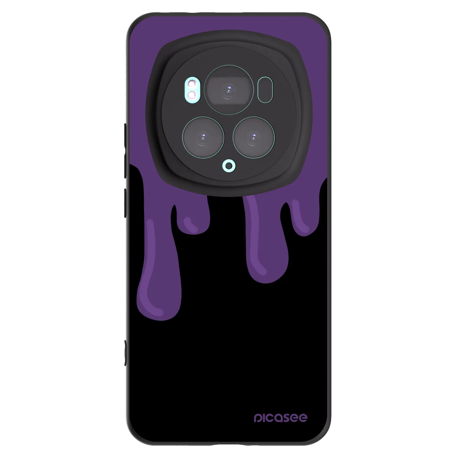Picasee silikónový čierny obal pre Honor Magic6 Pro - Purple spooky