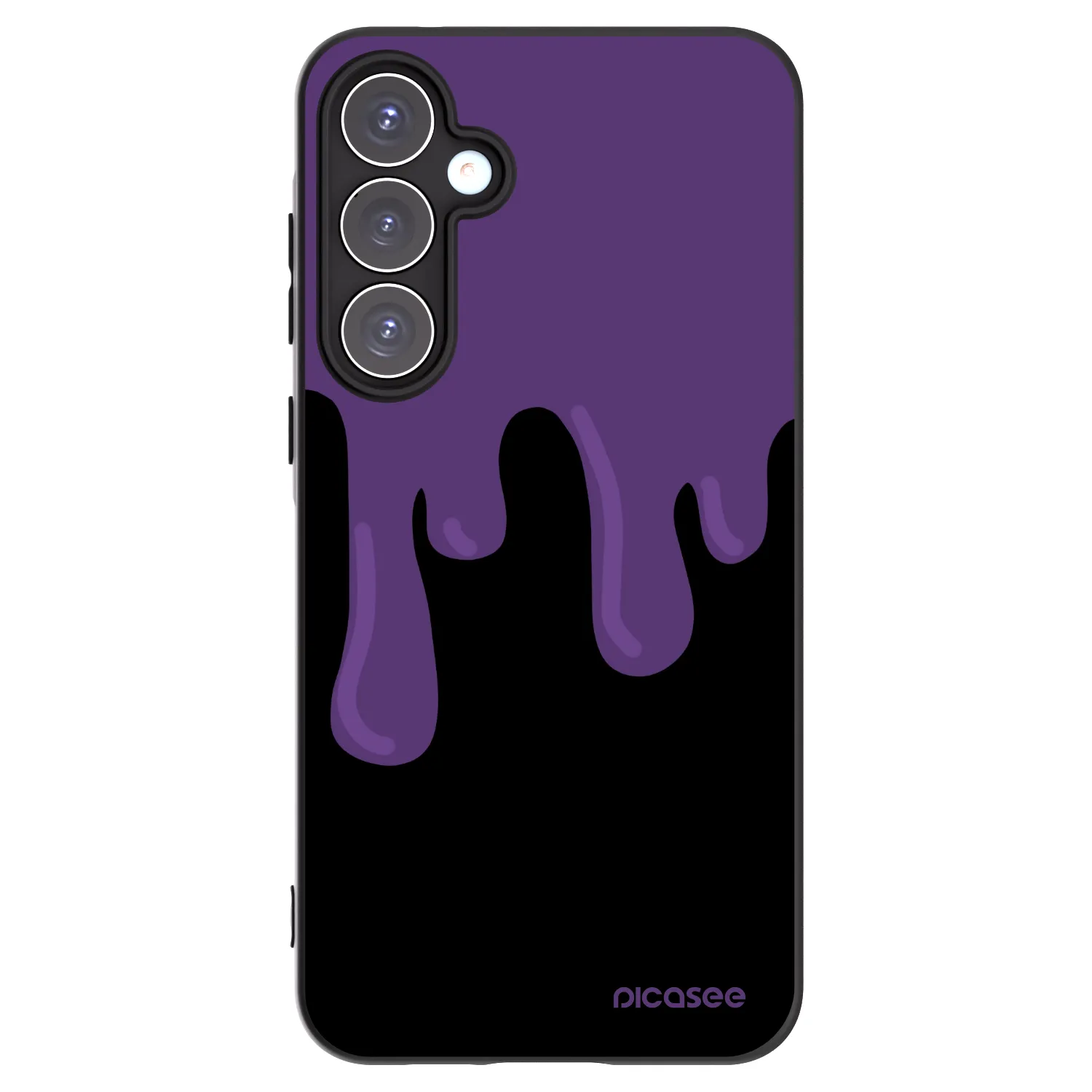 Picasee silikónový čierny obal pre Samsung Galaxy A55 5G A556B - Purple spooky