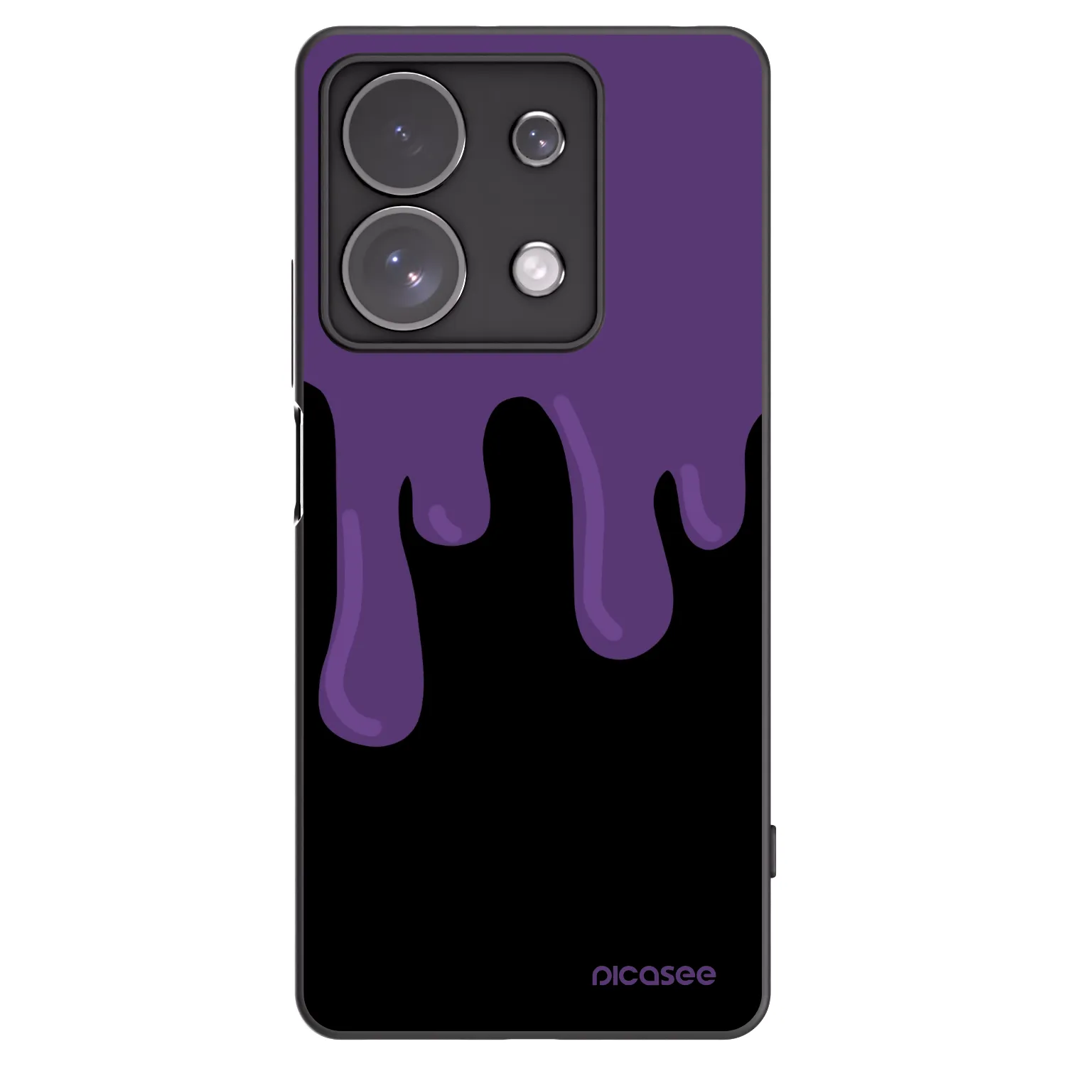 Picasee silikónový čierny obal pre Xiaomi Redmi Note 13 Pro 4G - Purple spooky