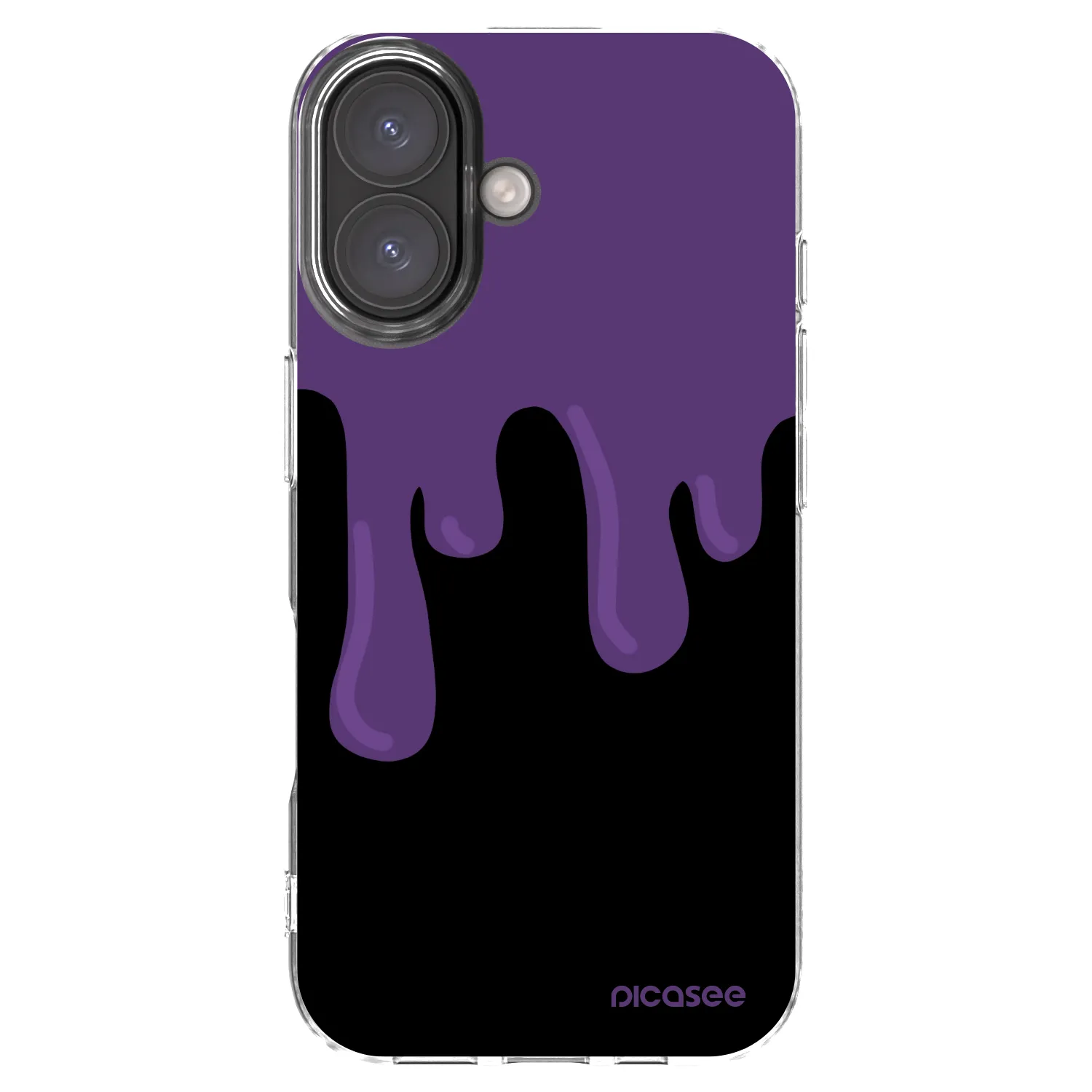 Picasee silikónový prehľadný obal pre Apple iPhone 16 - Purple spooky