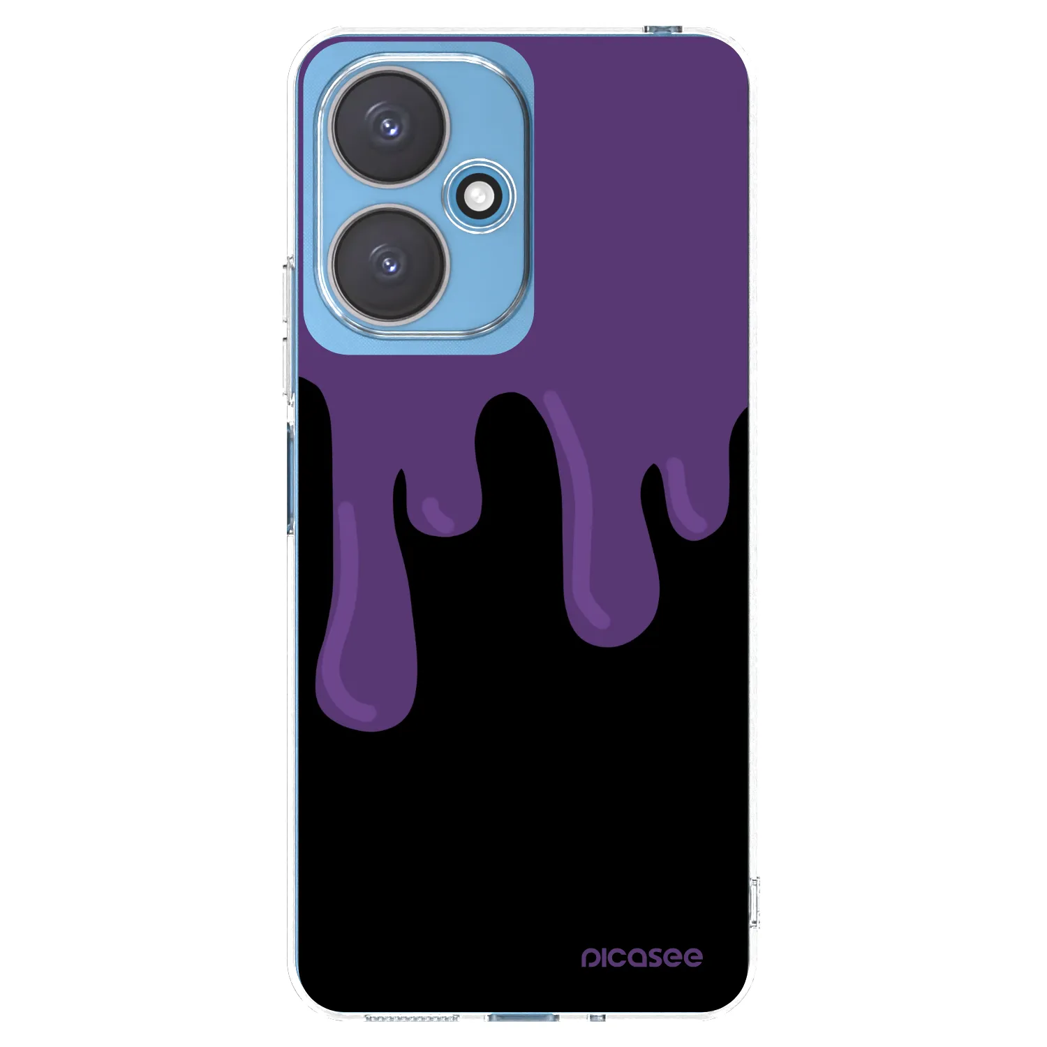 Picasee silikónový prehľadný obal pre Xiaomi Redmi 13C 5G - Purple spooky