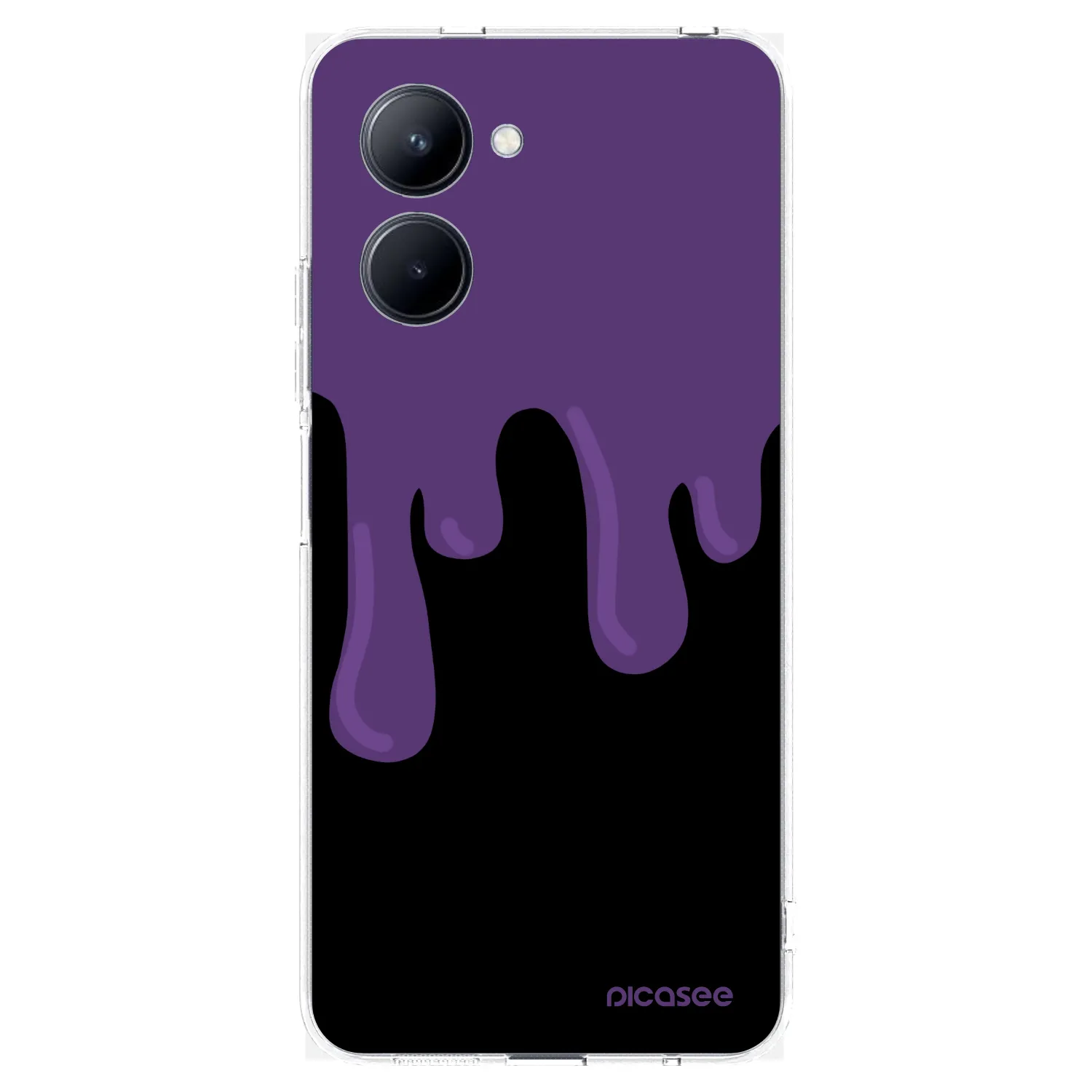 Picasee silikónový prehľadný obal pre Realme C33 (2023) - Purple spooky