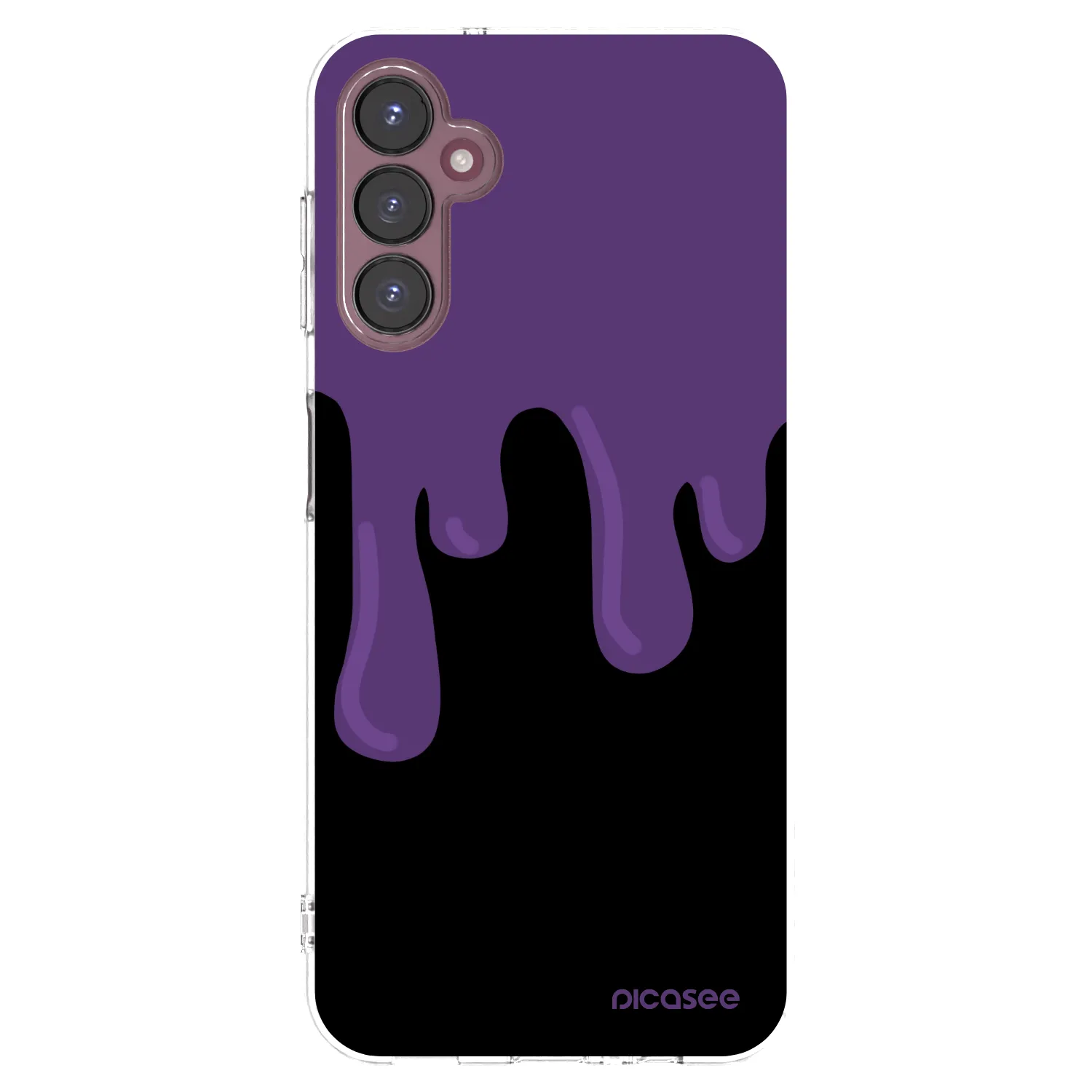 Picasee silikónový prehľadný obal pre Samsung Galaxy A05s A057G - Purple spooky