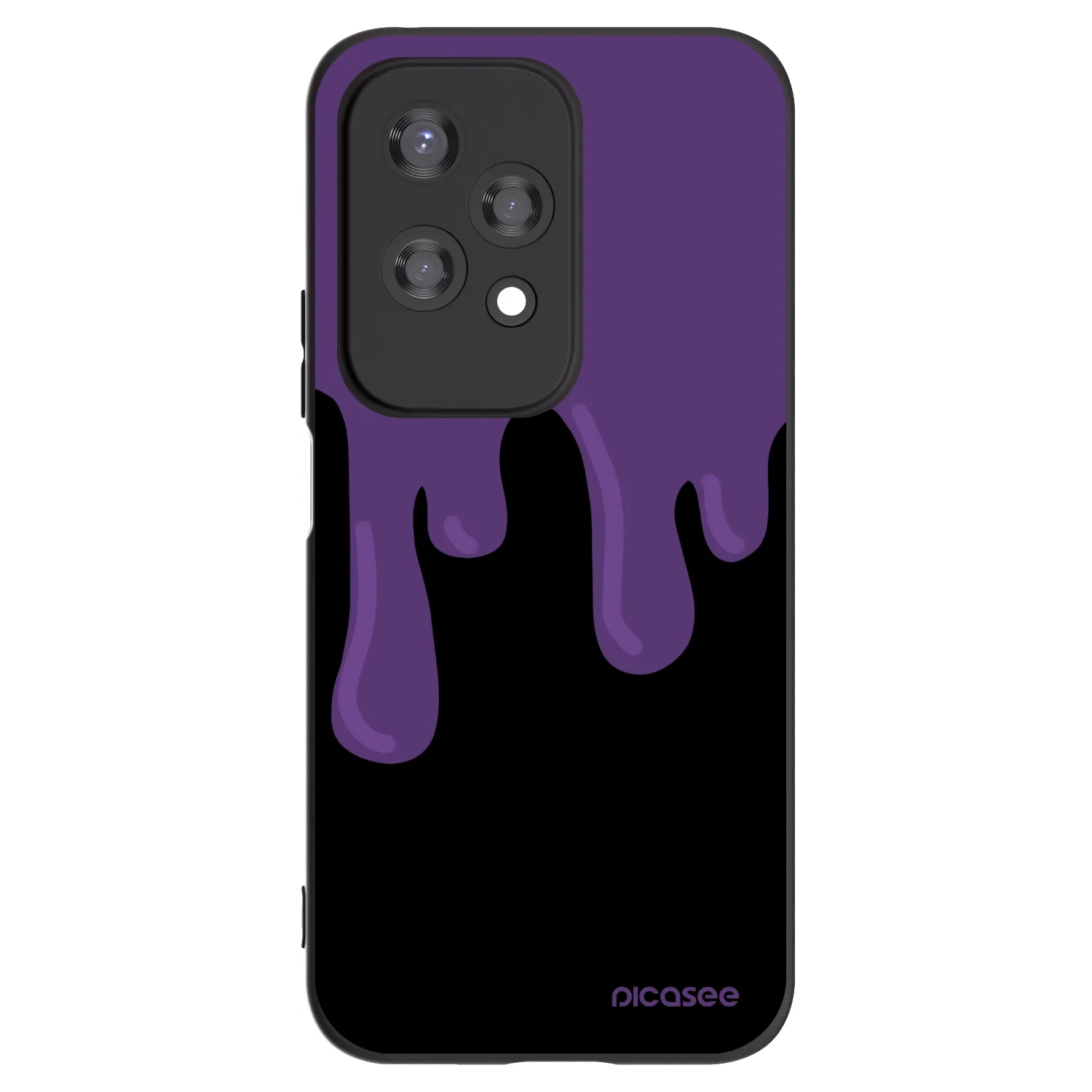 Picasee silikónový čierny obal pre Honor 200 Lite - Purple spooky
