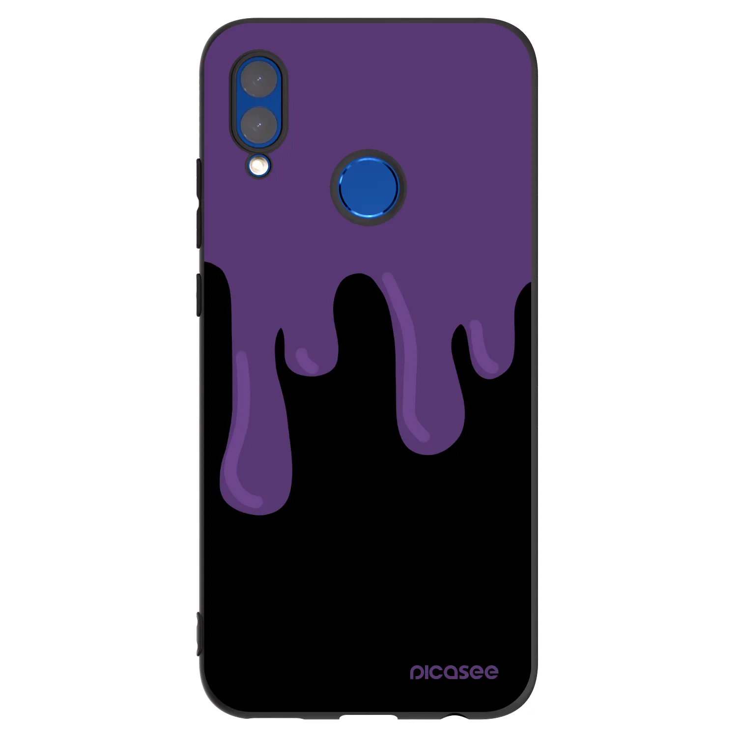 Picasee silikónový čierny obal pre Huawei P Smart 2019 - Purple spooky
