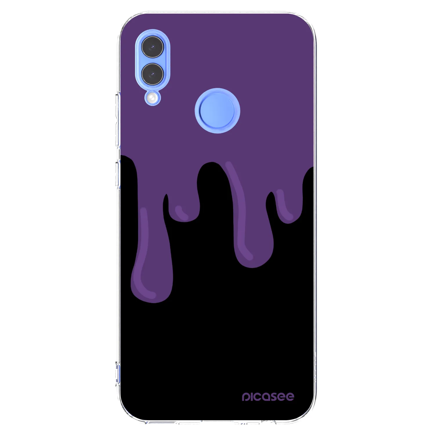 Picasee silikónový prehľadný obal pre Honor 10 Lite - Purple spooky