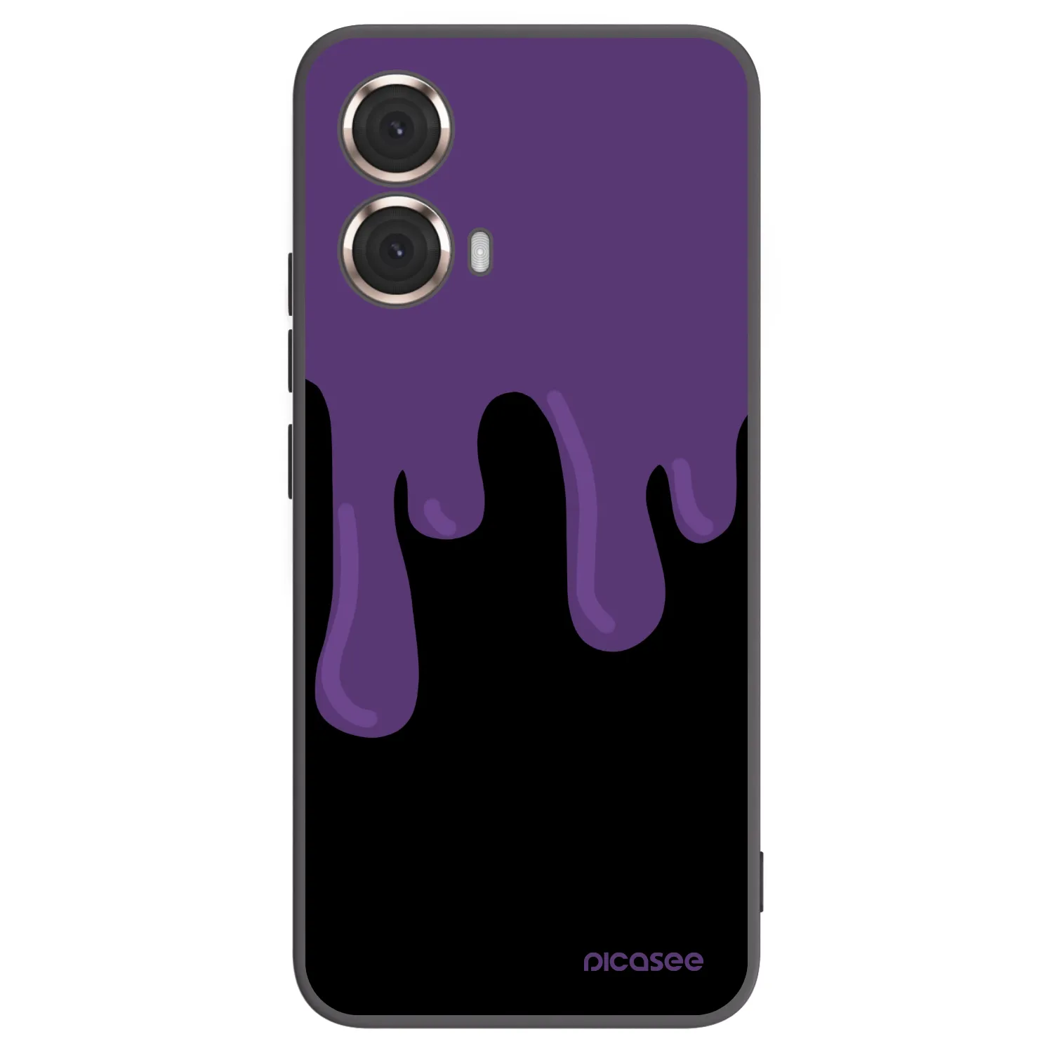 Picasee silikónový čierny obal pre Motorola Moto G85 - Purple spooky