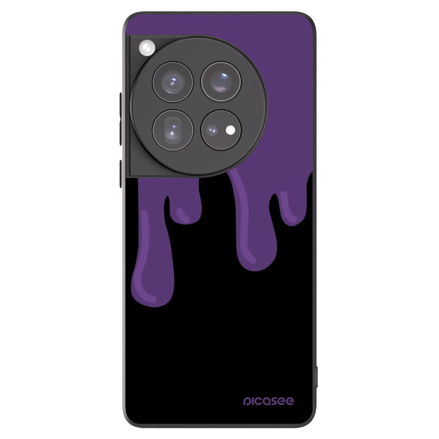 Picasee silikónový čierny obal pre OnePlus 12 5G - Purple spooky
