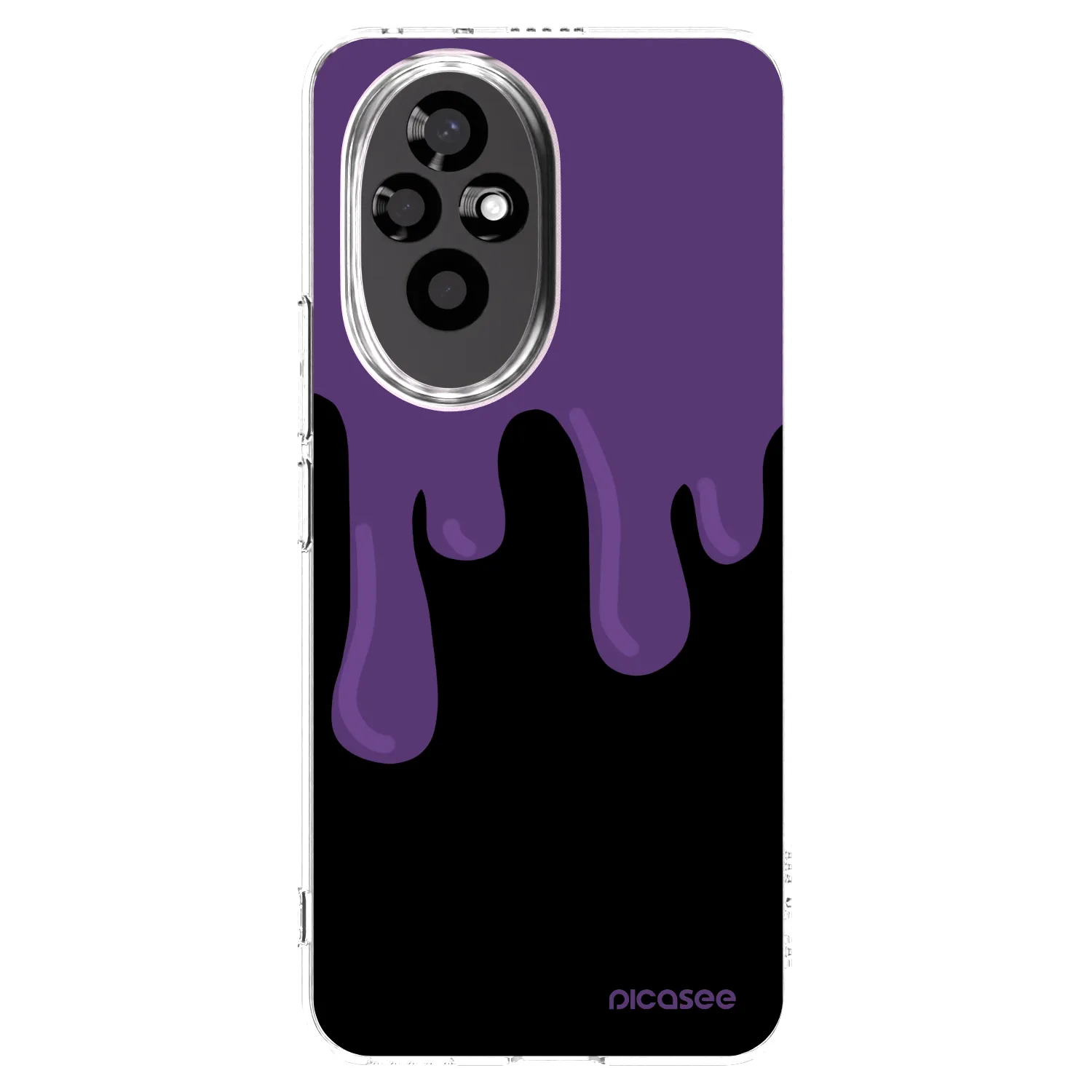 Picasee silikónový prehľadný obal pre Honor 200 Pro 5G - Purple spooky