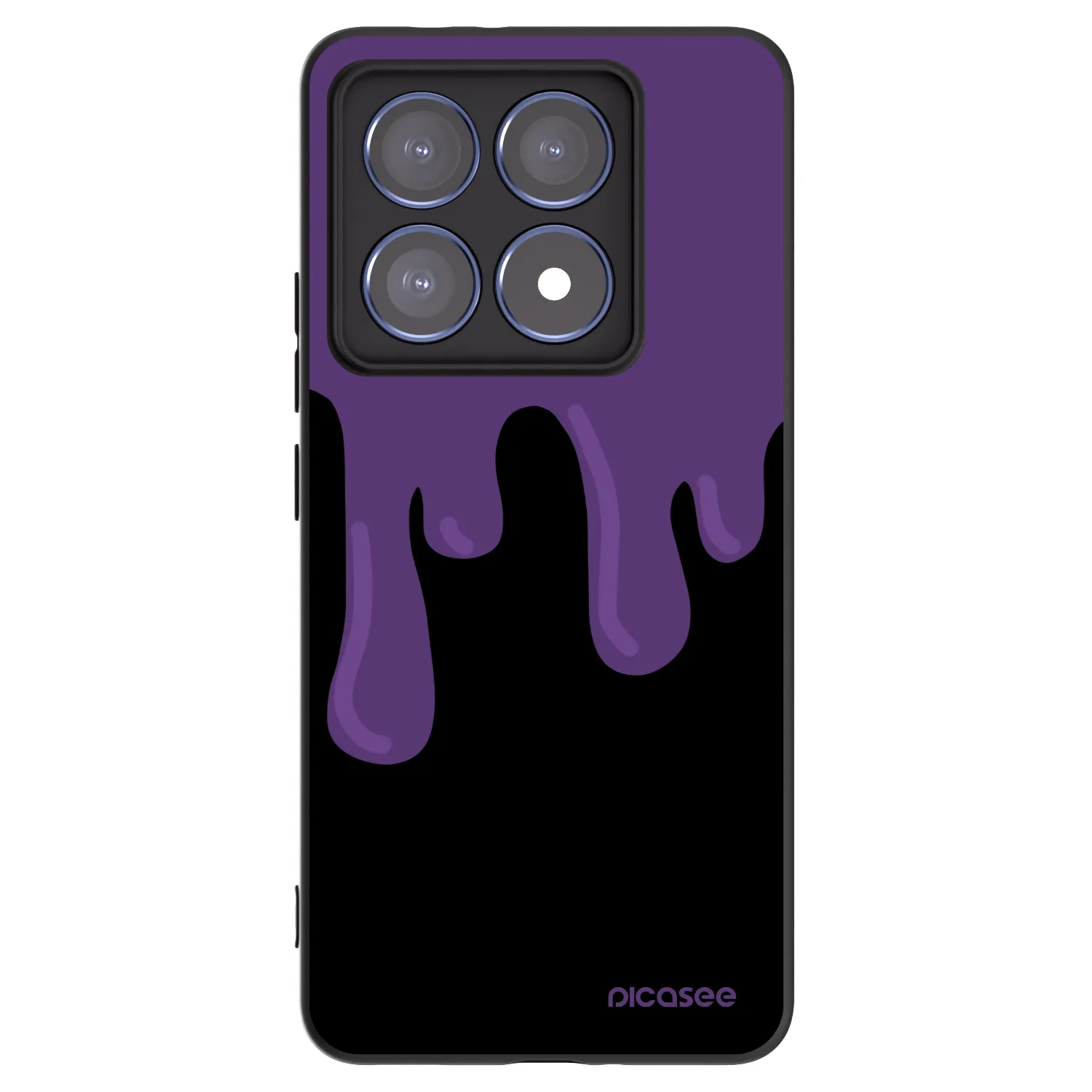 Picasee silikónový čierny obal pre Xiaomi 14T Pro - Purple spooky