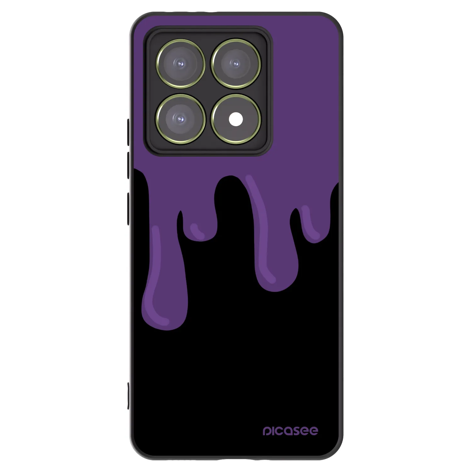 Picasee silikónový čierny obal pre Xiaomi 14T - Purple spooky