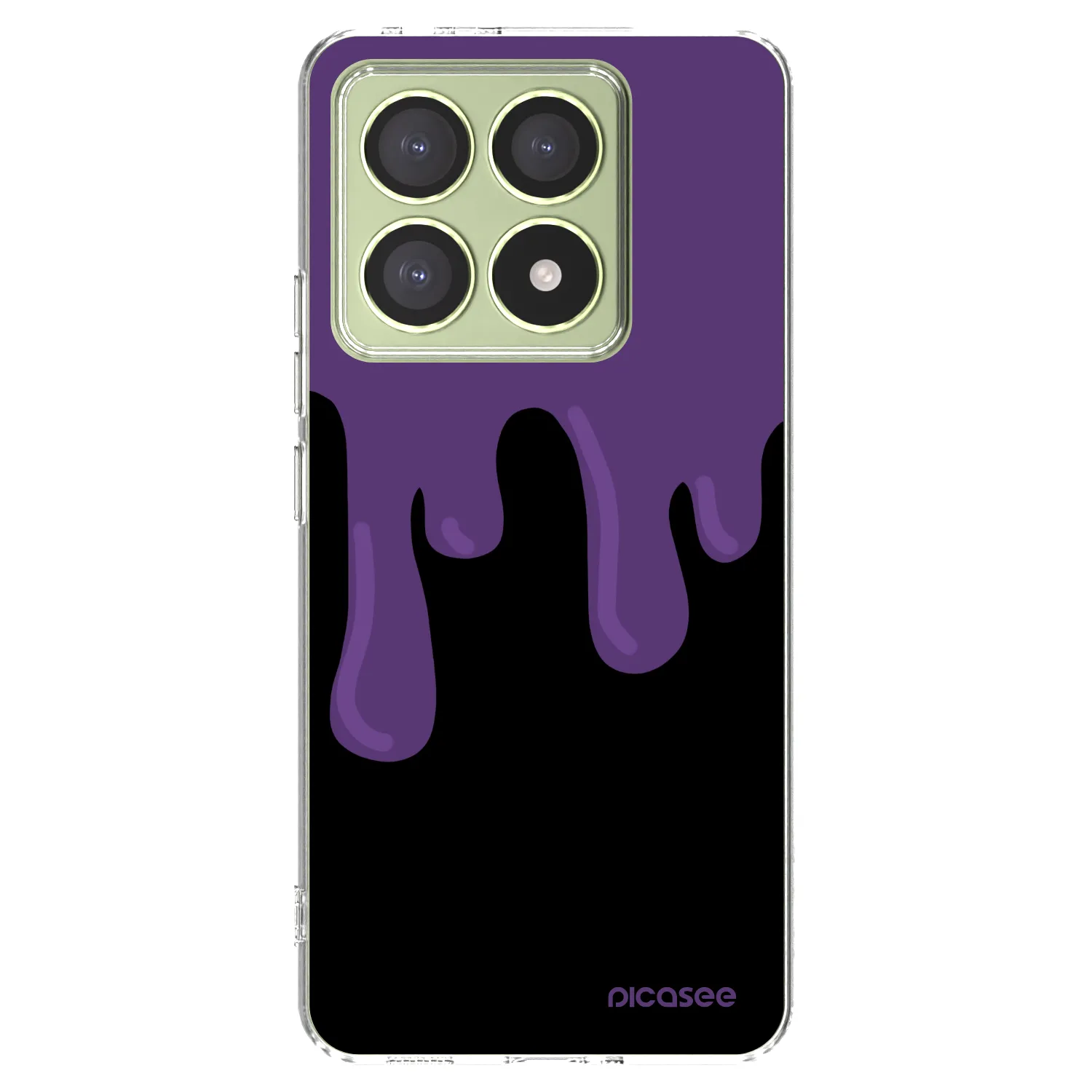 Picasee silikónový prehľadný obal pre Xiaomi 14T - Purple spooky