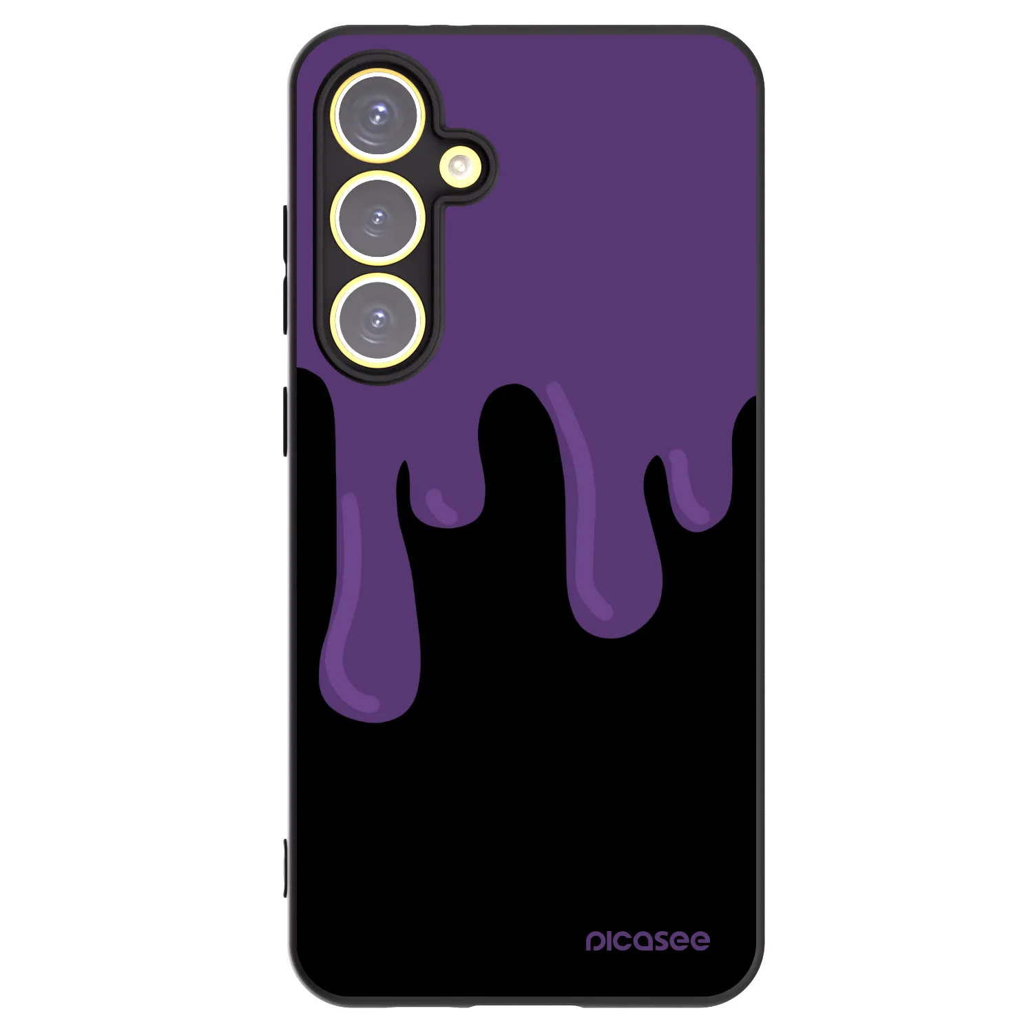 Picasee silikónový čierny obal pre Samsung Galaxy S24 FE S721B - Purple spooky