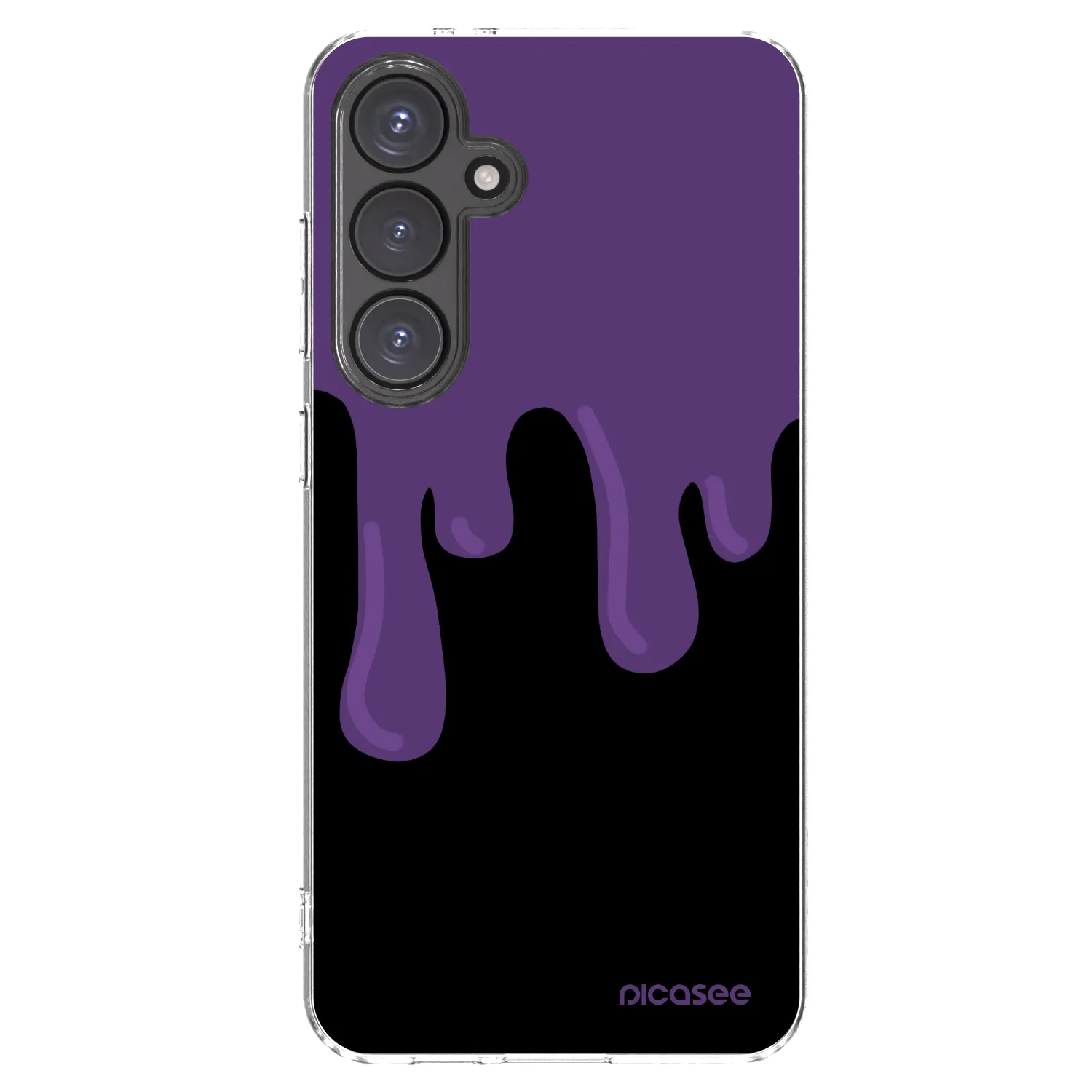 Picasee silikónový prehľadný obal pre Samsung Galaxy S24 FE S721B - Purple spooky