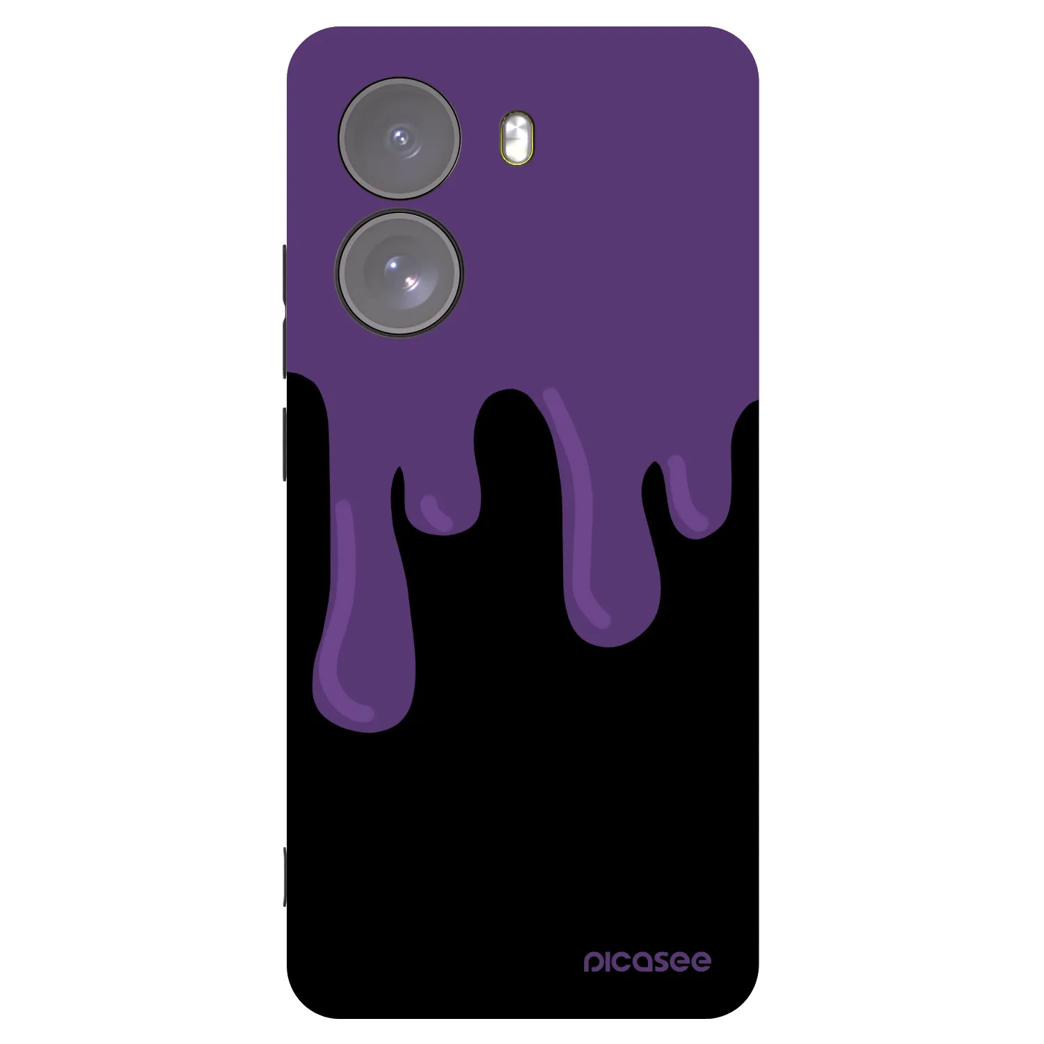 Picasee silikónový čierny obal pre Xiaomi Poco X7 - Purple spooky