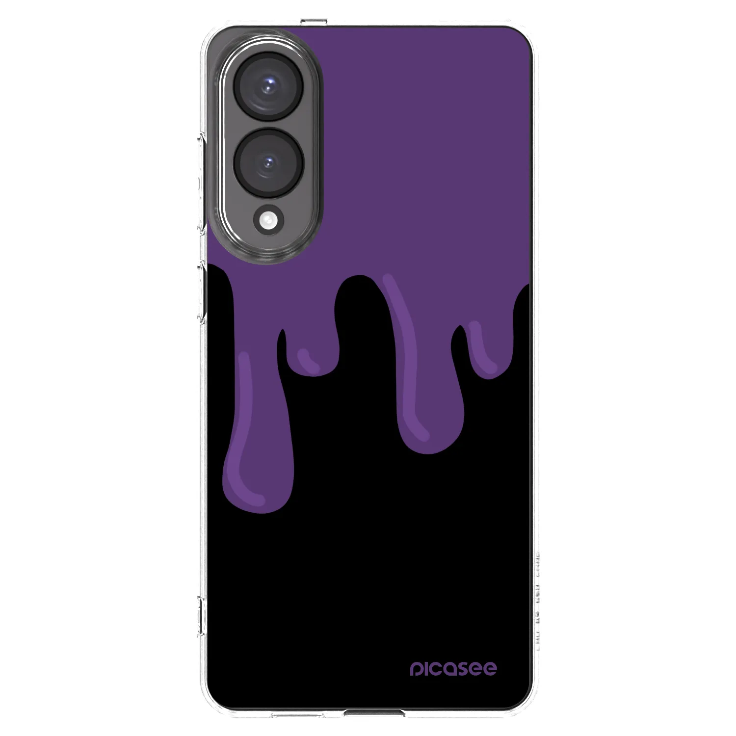Picasee silikónový prehľadný obal pre Samsung Galaxy S25 Edge 5G - Purple spooky