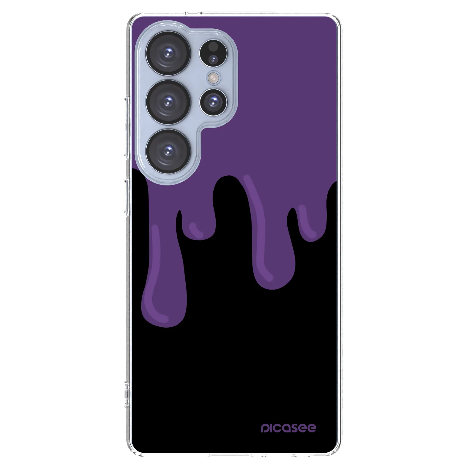 Picasee silikónový prehľadný obal pre Samsung Galaxy S25 Ultra 5G - Purple spooky