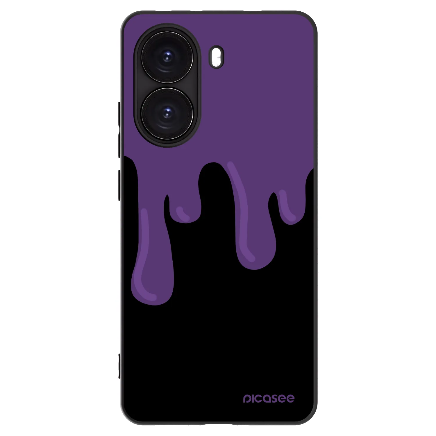 Picasee silikónový čierny obal pre Xiaomi Poco X7 Pro 5G - Purple spooky