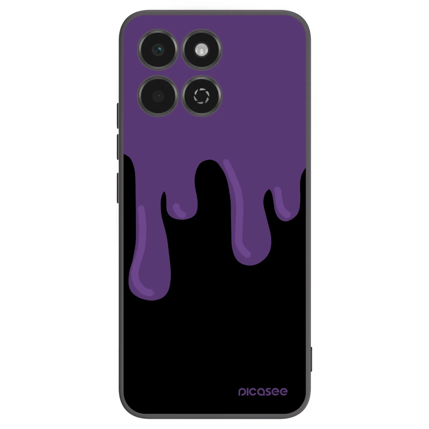 Picasee silikónový čierny obal pre Honor 200 Smart 5G - Purple spooky