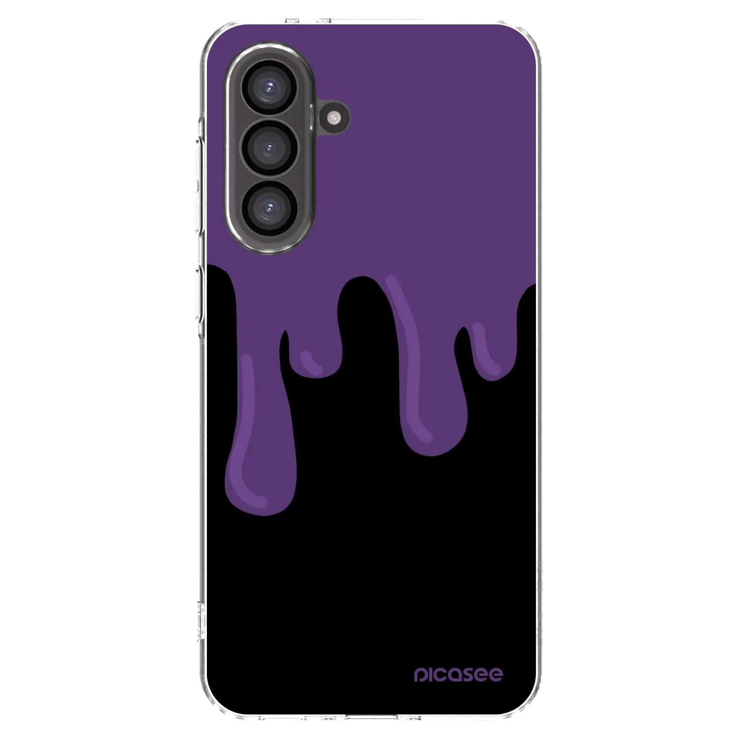 Picasee silikónový prehľadný obal pre Samsung Galaxy A36 5G - Purple spooky