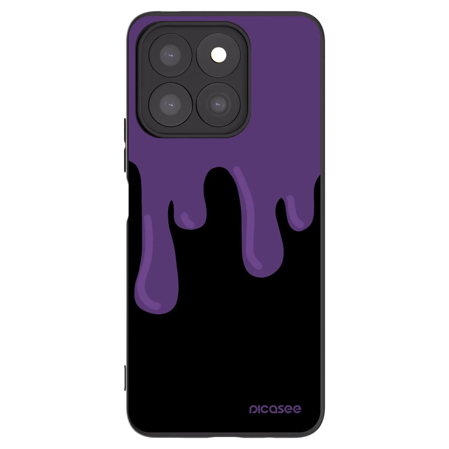 Picasee silikónový čierny obal pre Honor X8c - Purple spooky