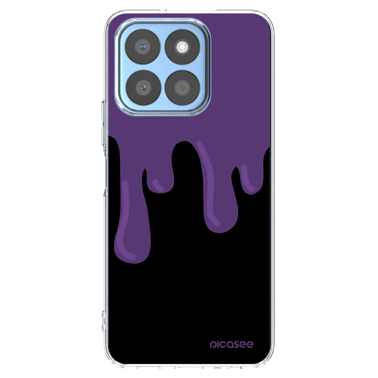 Picasee silikónový prehľadný obal pre Honor X8c - Purple spooky