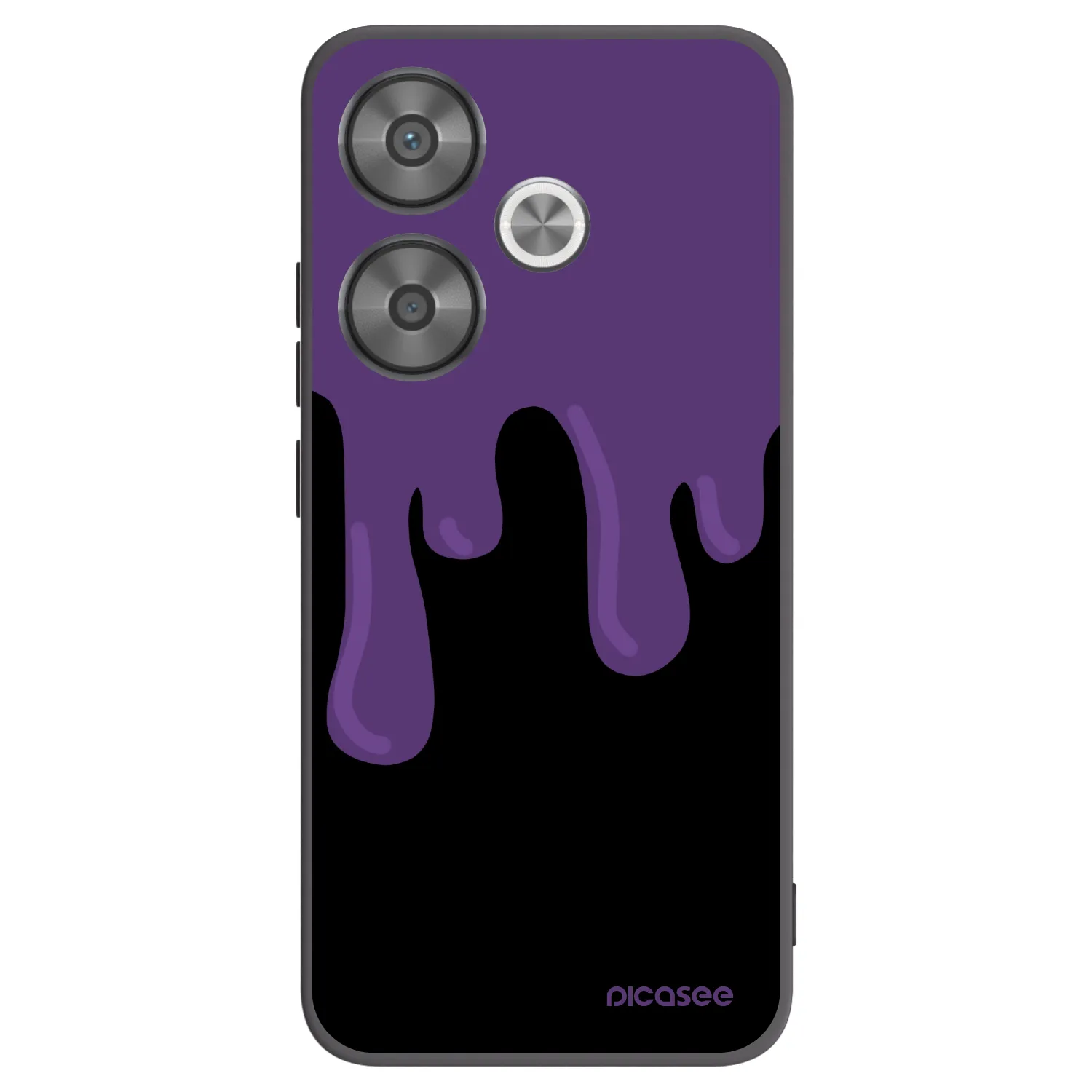 Picasee silikónový čierny obal pre Xiaomi Poco F6 - Purple spooky