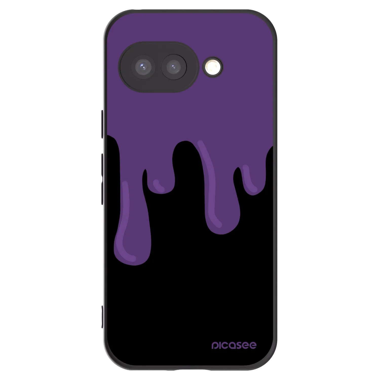 Picasee silikónový čierny obal pre Google Pixel 9a - Purple spooky