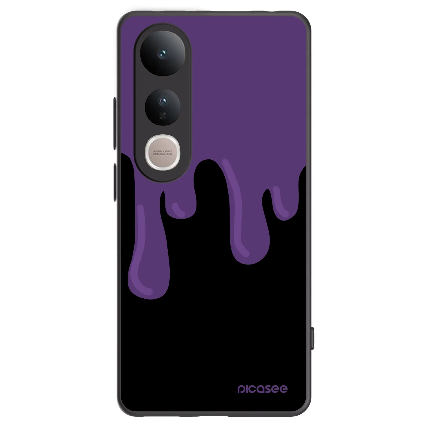 Picasee silikónový čierny obal pre Vivo V50 Lite 5G - Purple spooky