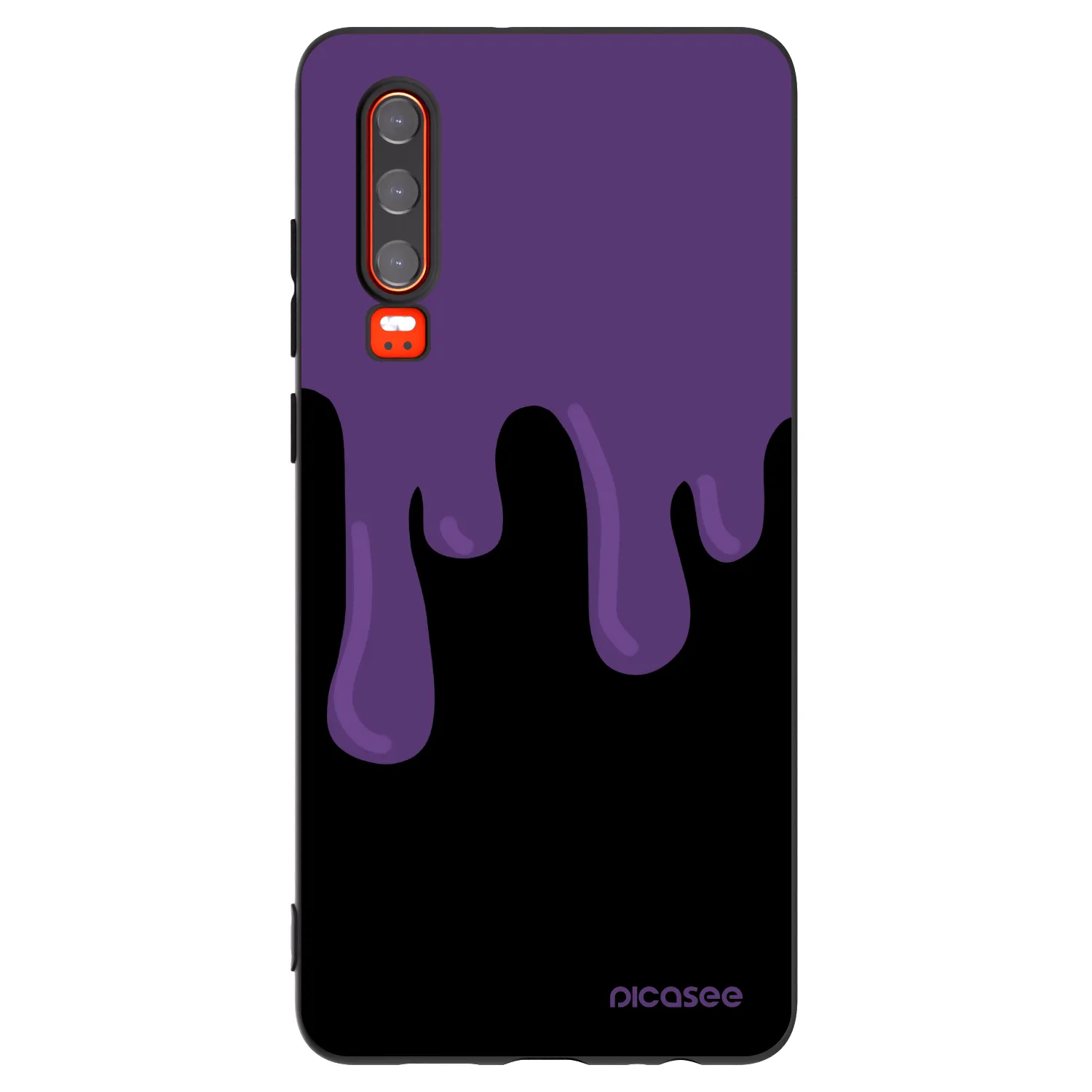 Picasee silikónový čierny obal pre Huawei P30 - Purple spooky