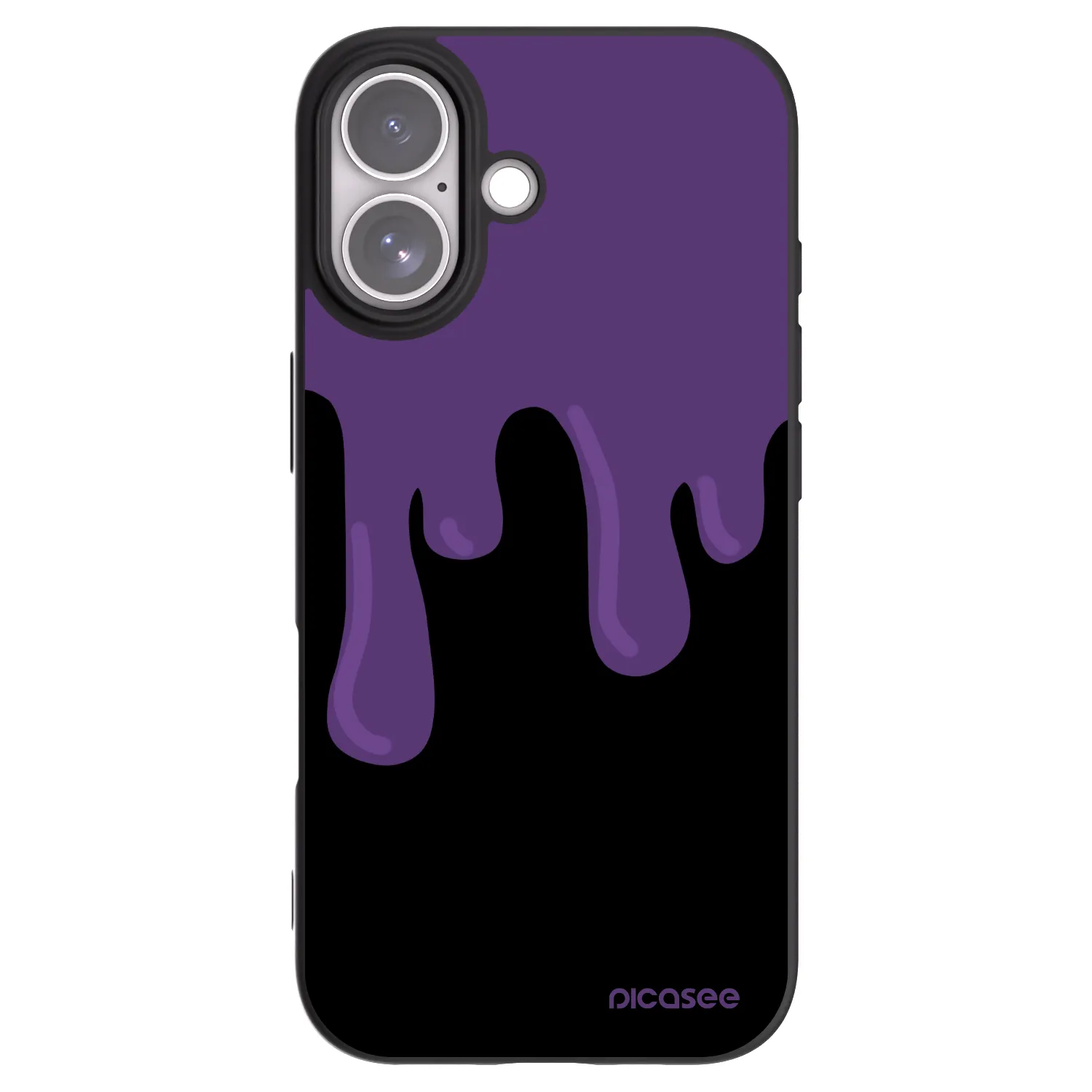Picasee silikónový čierny obal pre Apple iPhone 17 - Purple spooky