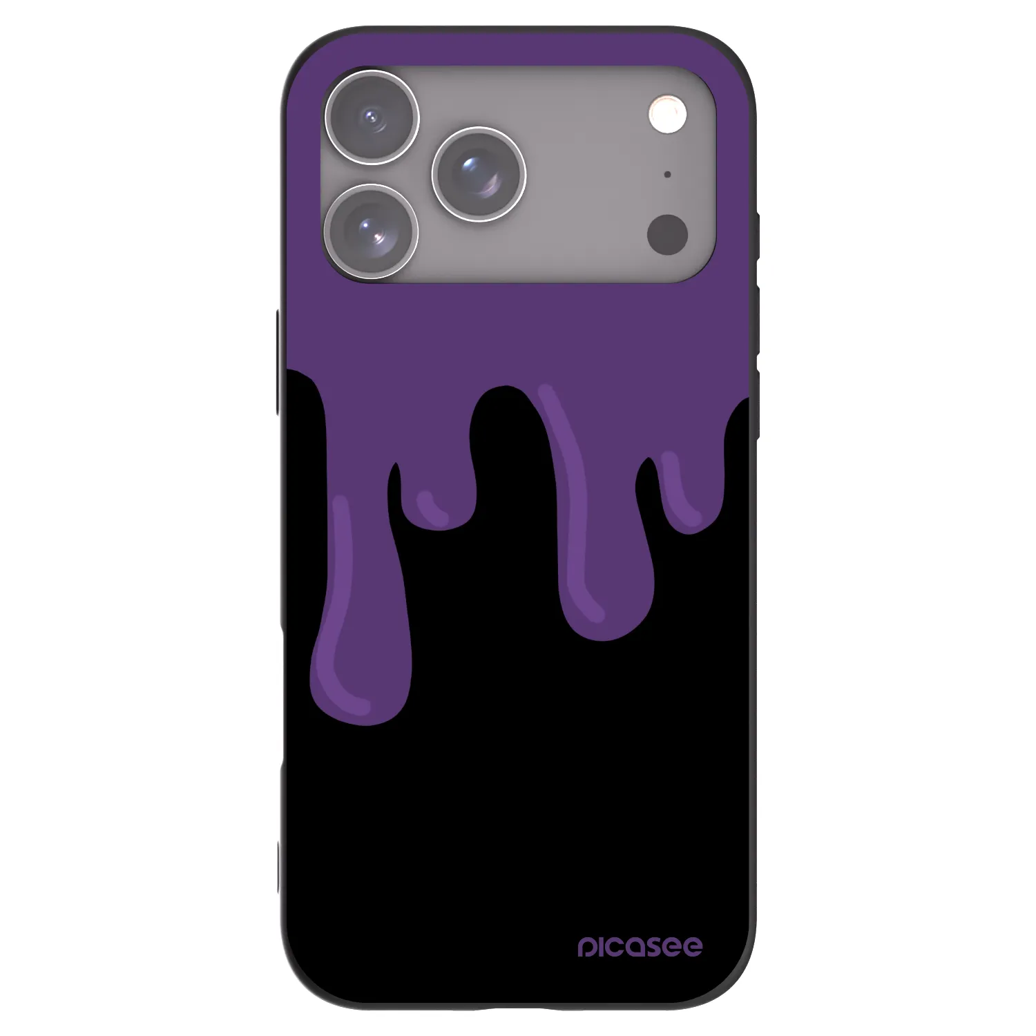 Picasee silikónový čierny obal pre Apple iPhone 17 Pro Max - Purple spooky