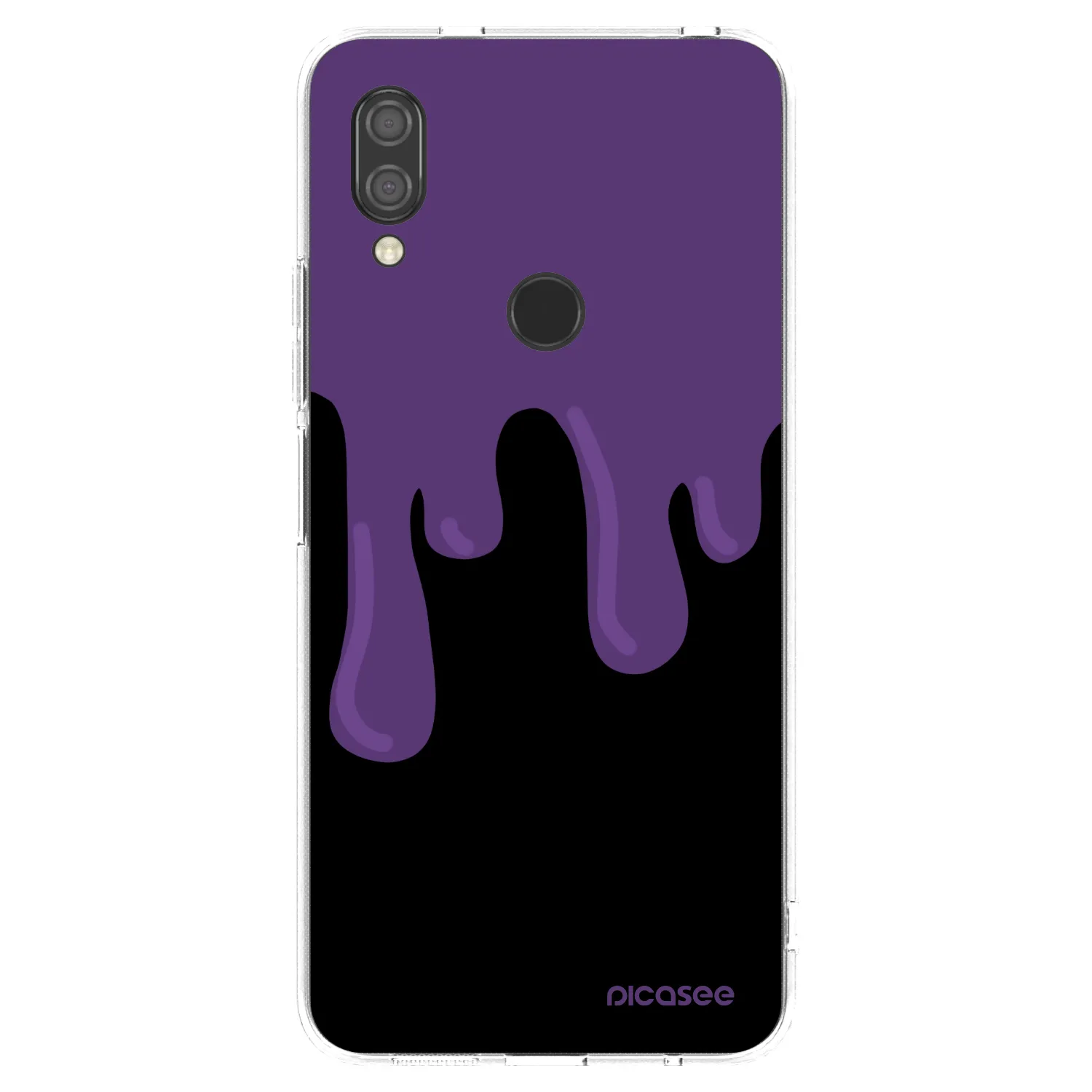 Picasee silikónový prehľadný obal pre Xiaomi Redmi 7 - Purple spooky