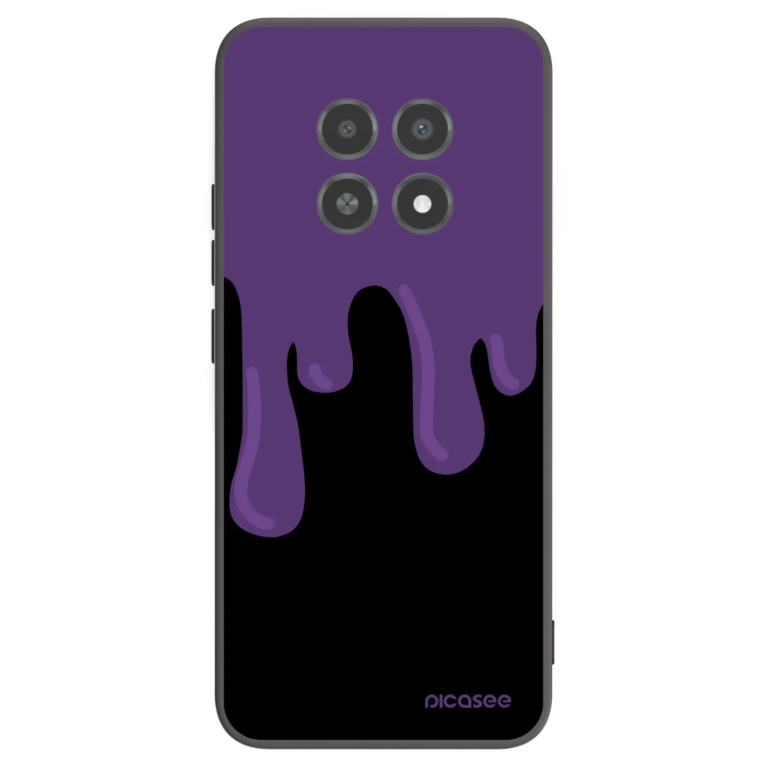 Picasee silikónový čierny obal pre Realme 12X - Purple spooky