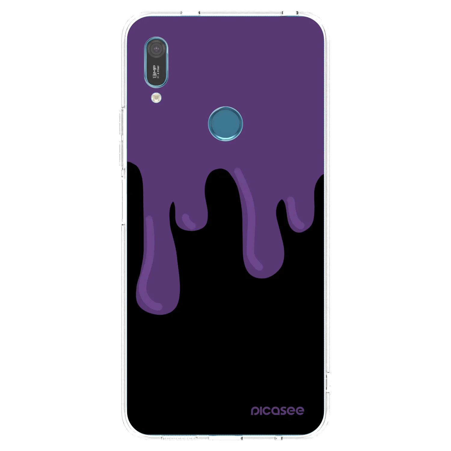 Picasee silikónový prehľadný obal pre Huawei Y6 2019 - Purple spooky