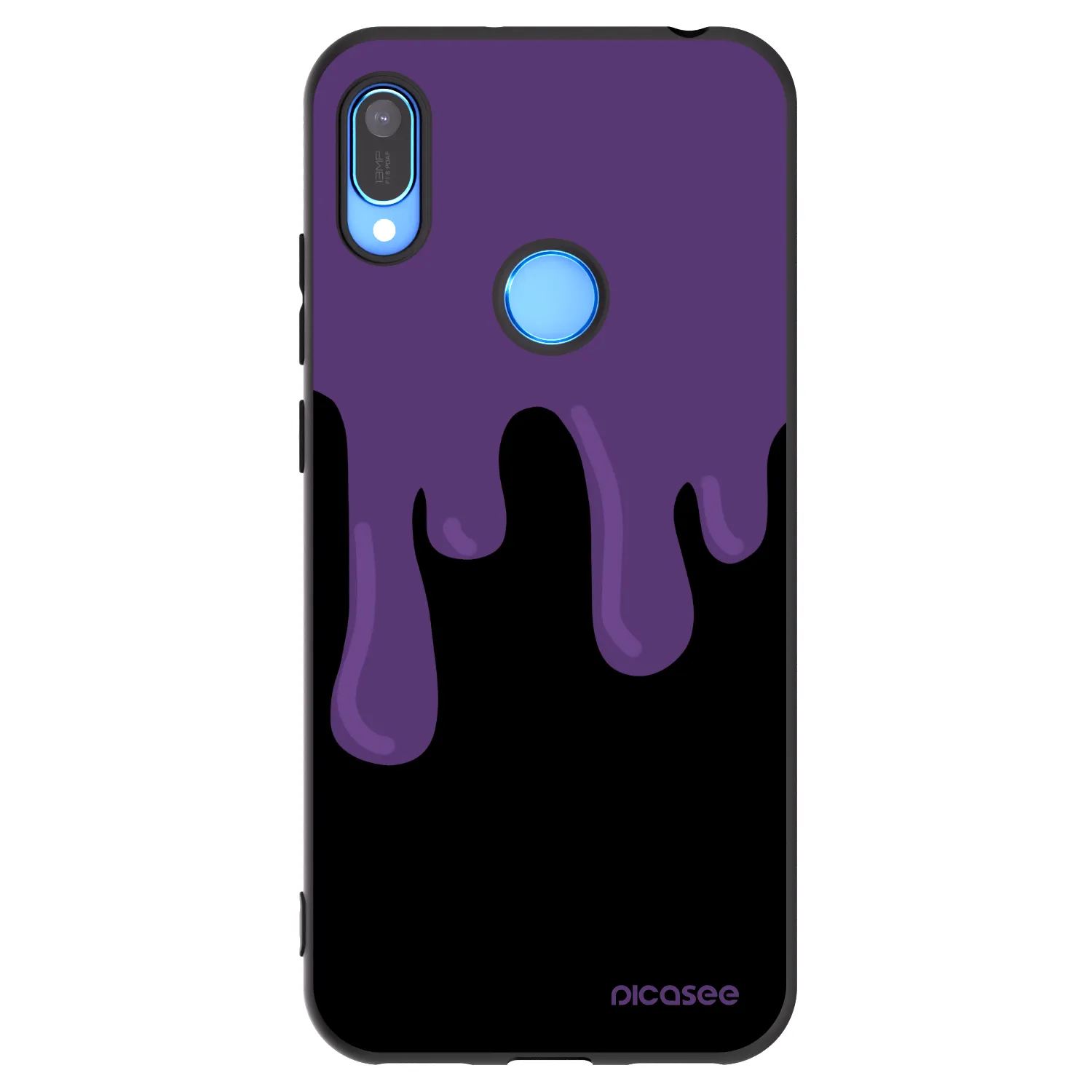Picasee silikónový čierny obal pre Huawei Y6 2019 - Purple spooky