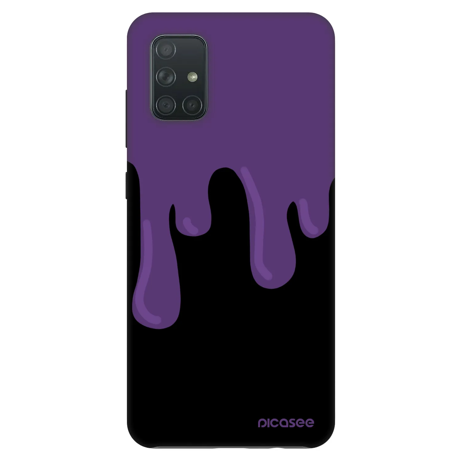 Picasee Fashion Case pre Samsung Galaxy A71 A715F - Purple spooky