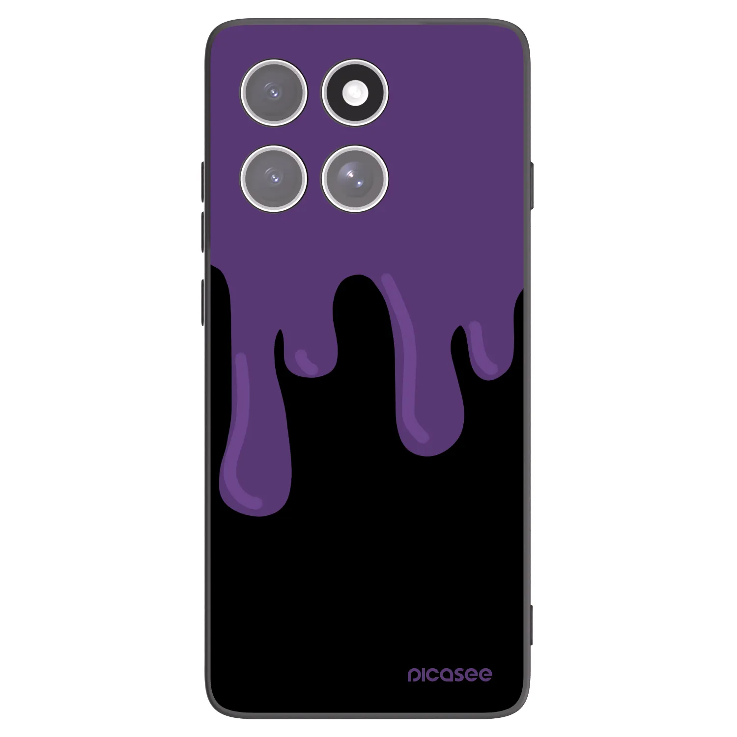 Picasee silikónový čierny obal pre Motorola Edge 60 Pro - Purple spooky