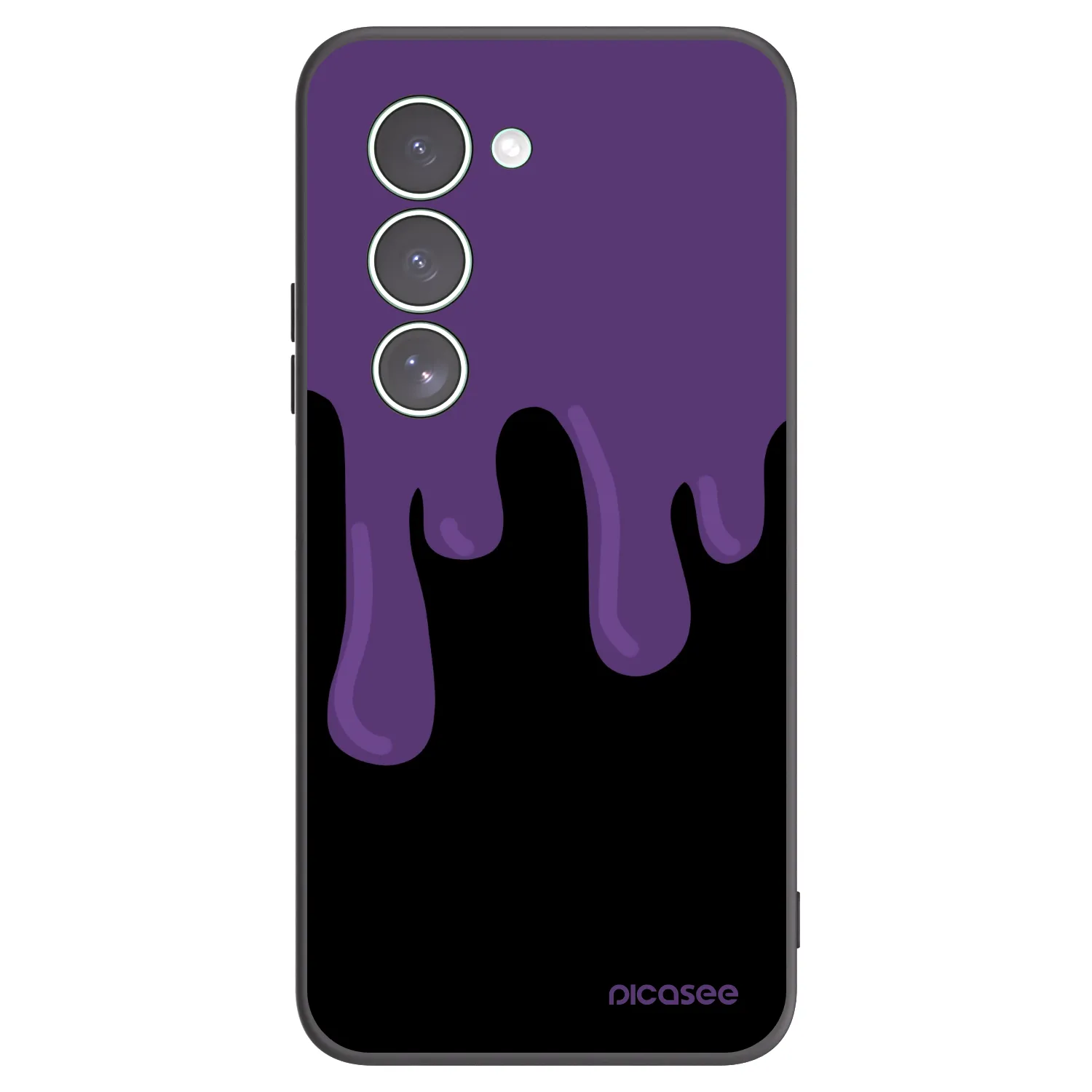 Picasee silikónový čierny obal pre Xiaomi Redmi 15 5G - Purple spooky