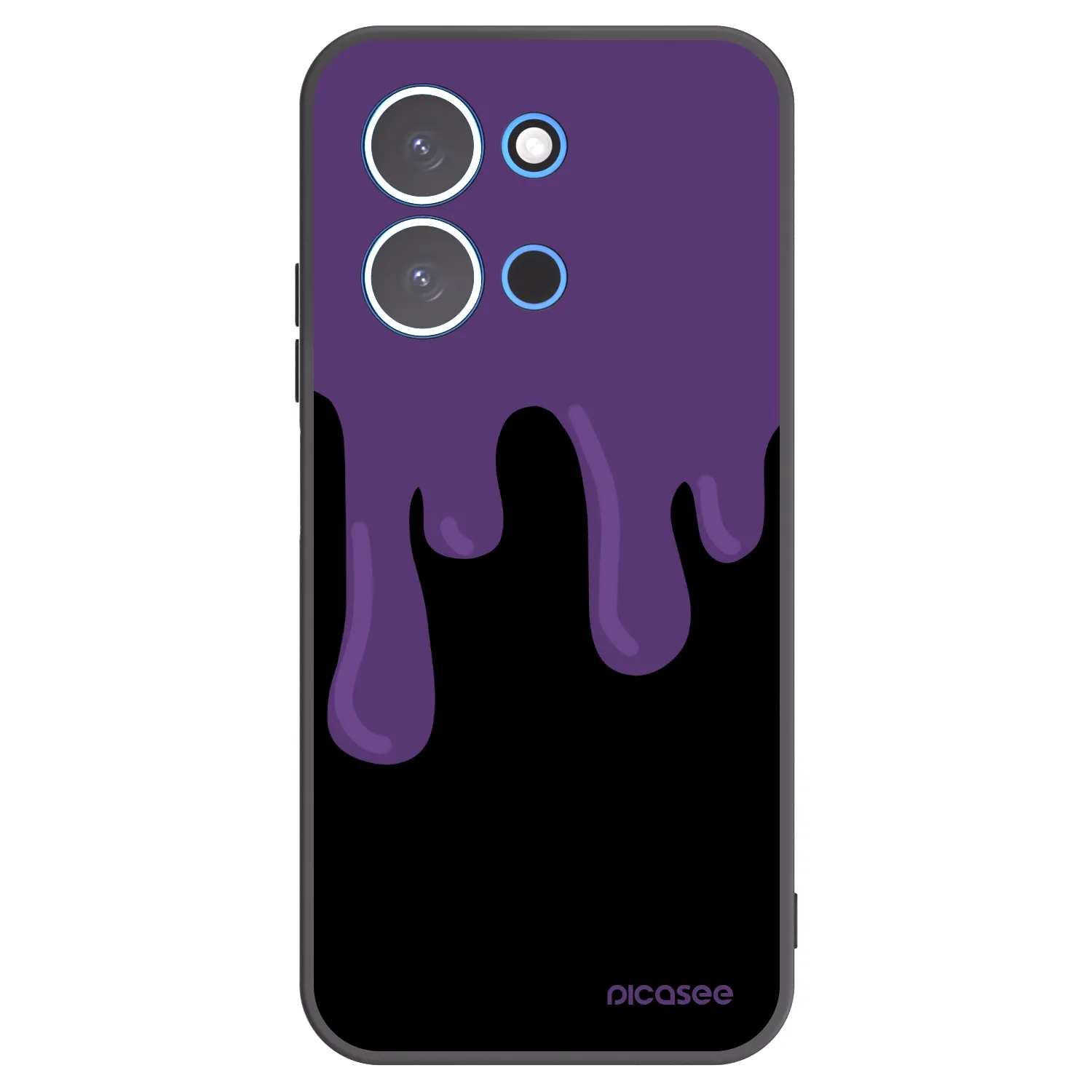 Picasee silikónový čierny obal pre Xiaomi Redmi 15C 4G - Purple spooky