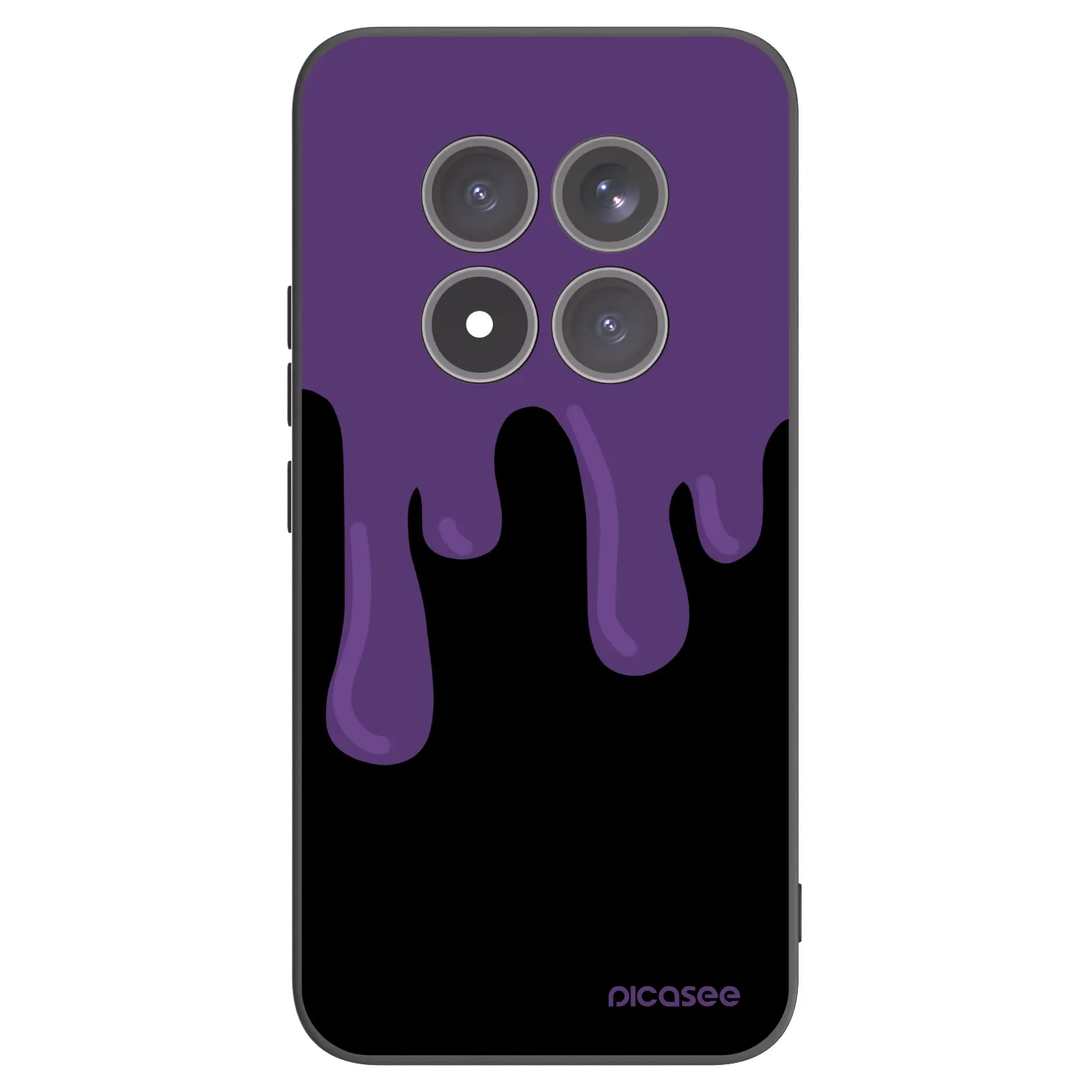 Picasee silikónový čierny obal pre Xiaomi Redmi Note 15 Pro+ - Purple spooky