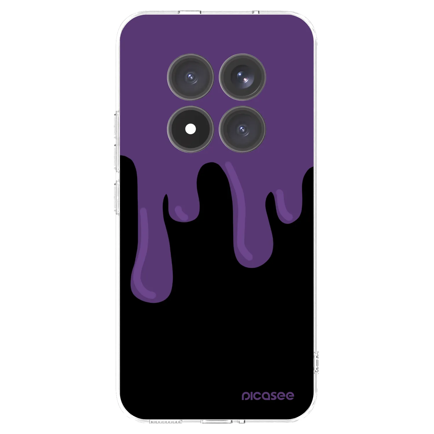Picasee silikónový prehľadný obal pre Xiaomi Redmi Note 15 Pro+ - Purple spooky
