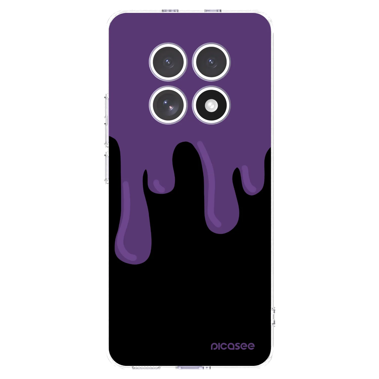 Picasee silikónový prehľadný obal pre Xiaomi Redmi Note 15 4G - Purple spooky