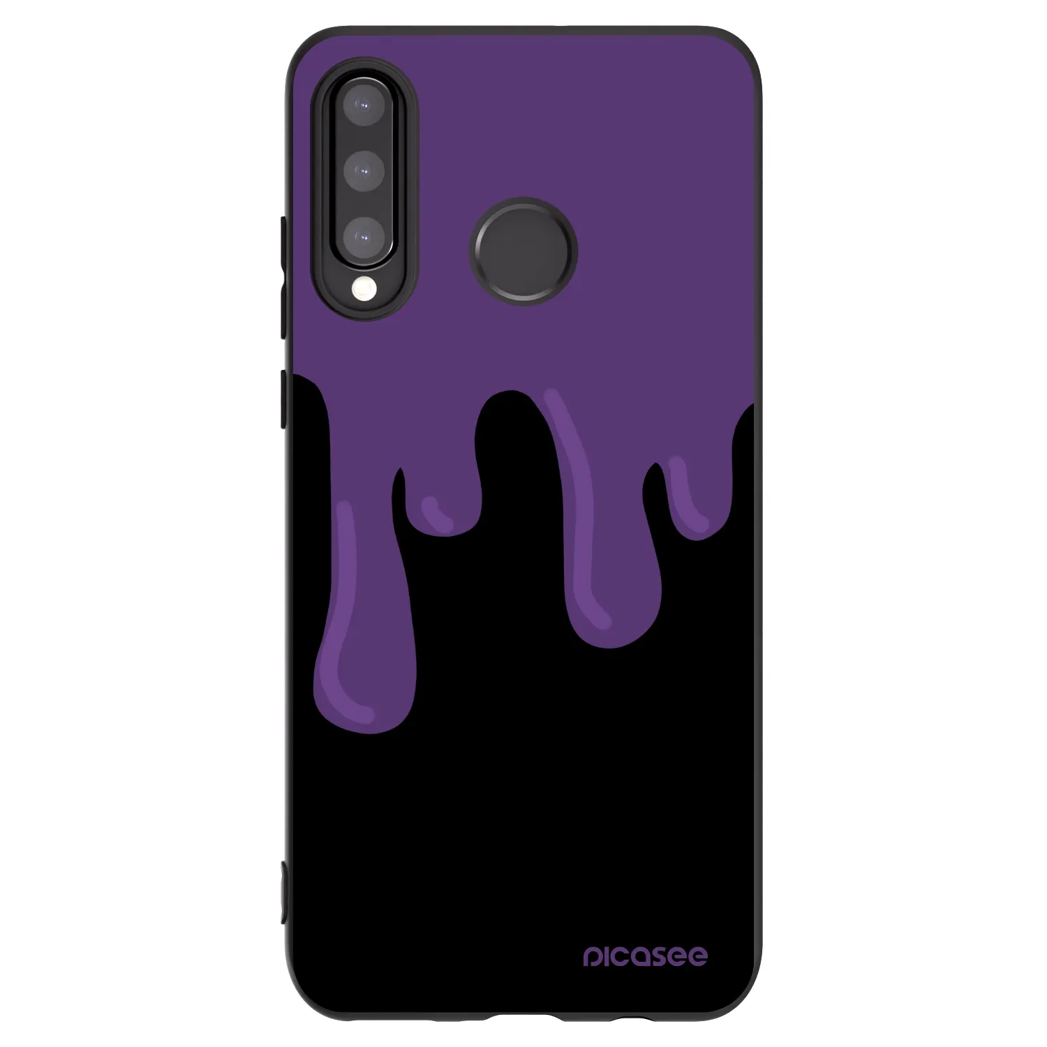 Picasee silikónový čierny obal pre Huawei P30 Lite - Purple spooky