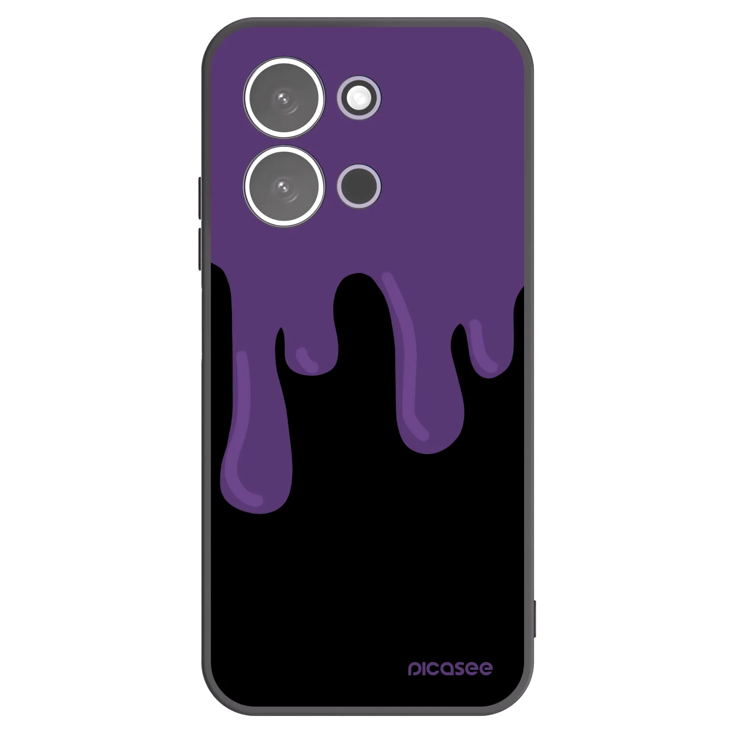 Picasee silikónový čierny obal pre Xiaomi Redmi 15C 5G - Purple spooky