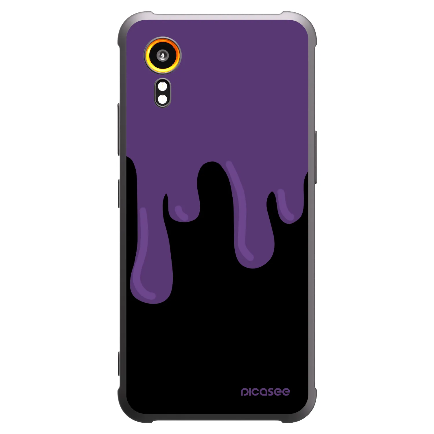 Picasee silikónový čierny obal pre Samsung Galaxy XCover 7 - Purple spooky