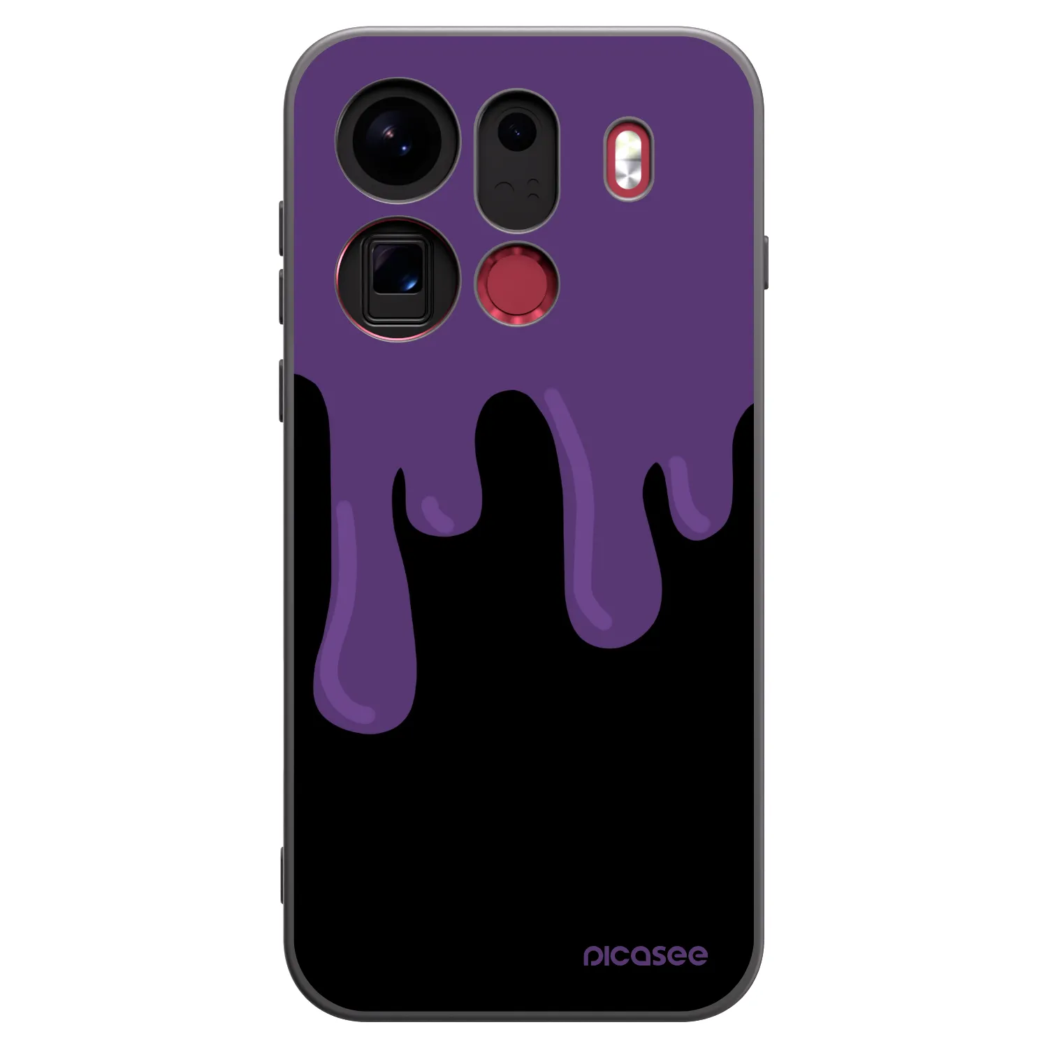 Picasee silikónový čierny obal pre OPPO Find X9 Pro - Purple spooky