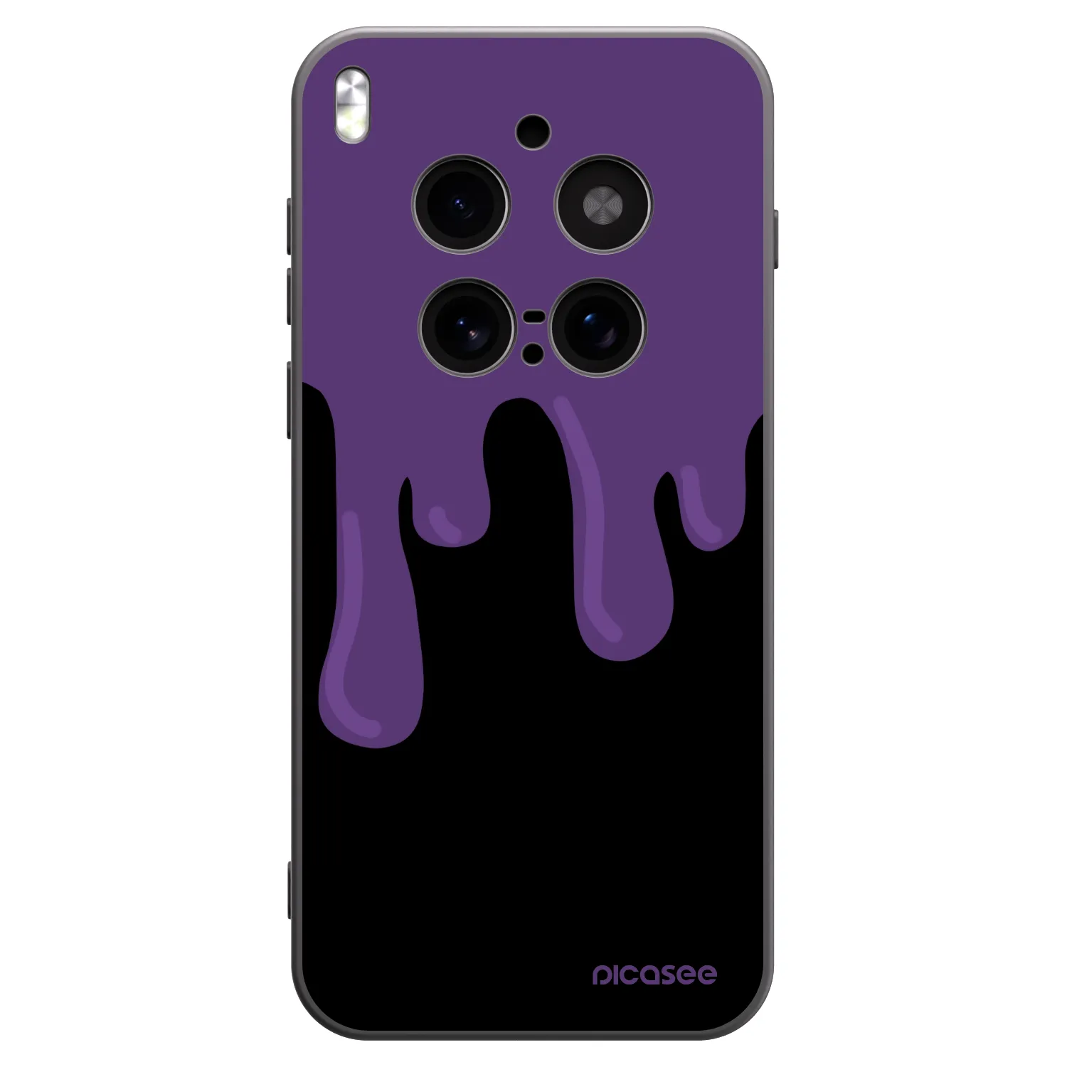 Picasee silikónový čierny obal pre Vivo X300 Pro - Purple spooky