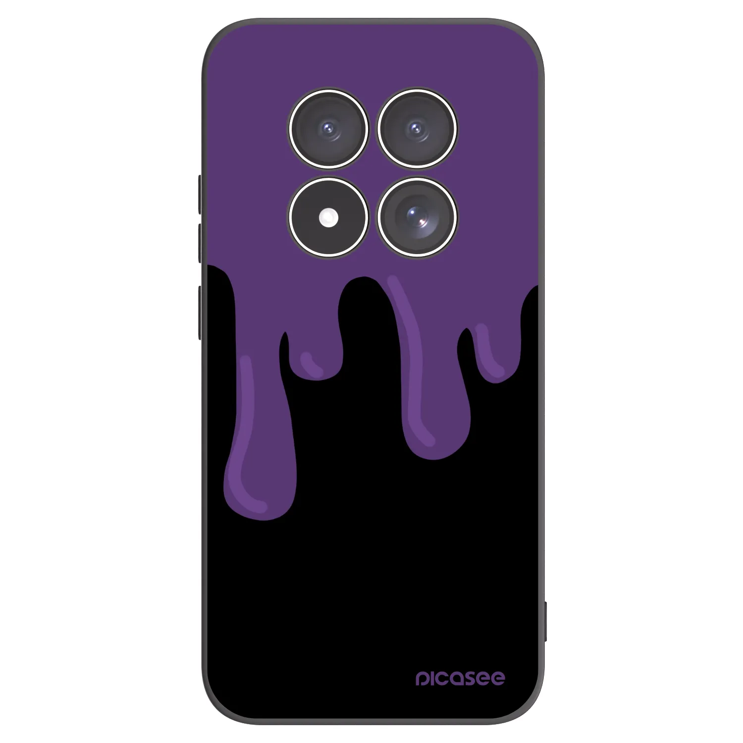 Picasee silikónový čierny obal pre Xiaomi Redmi Note 15 Pro 5G - Purple spooky